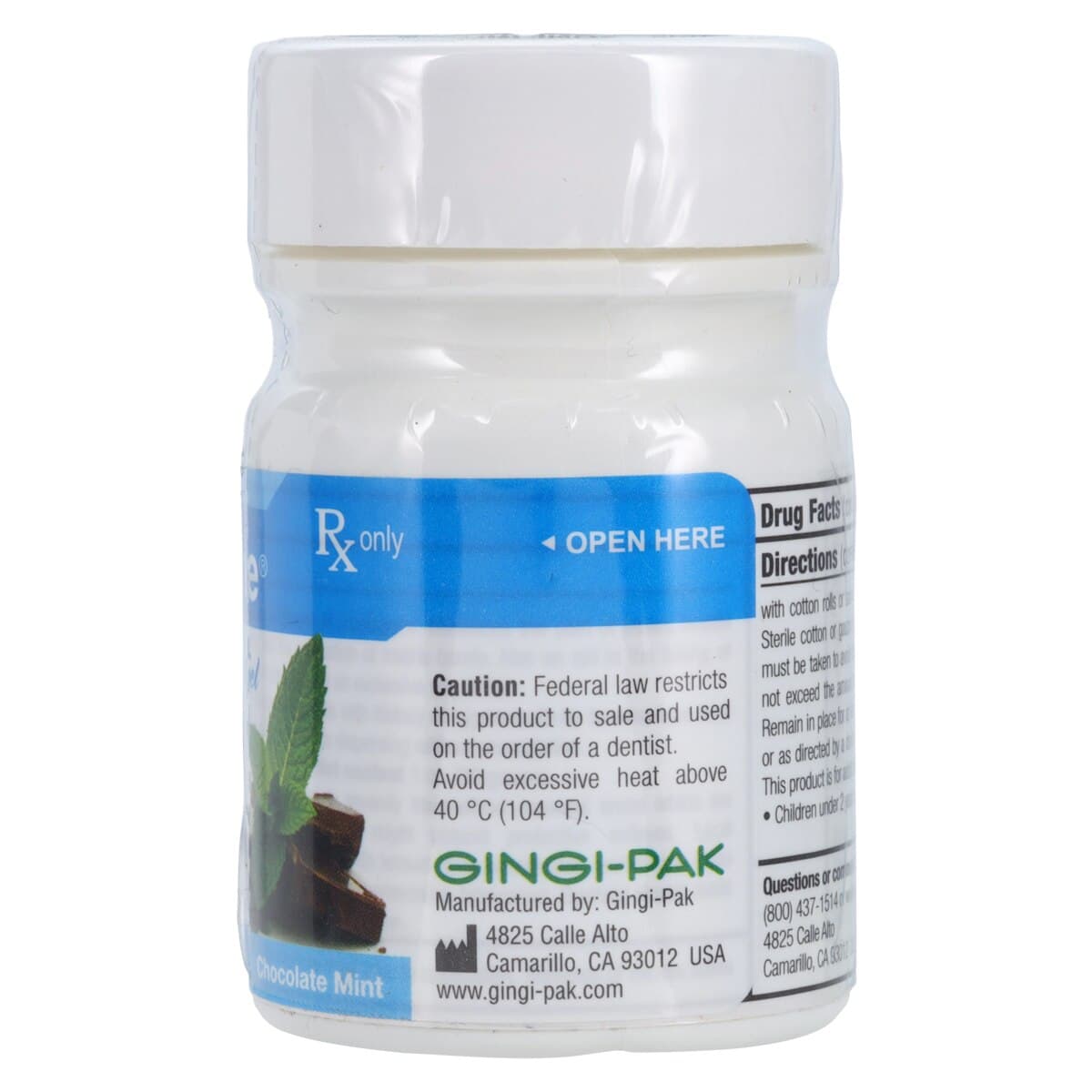 Gingicaine Topical Anesthetic Gel, 20% Benzocaine, Chocolate Mint, 1 oz Jar thumbnail 2