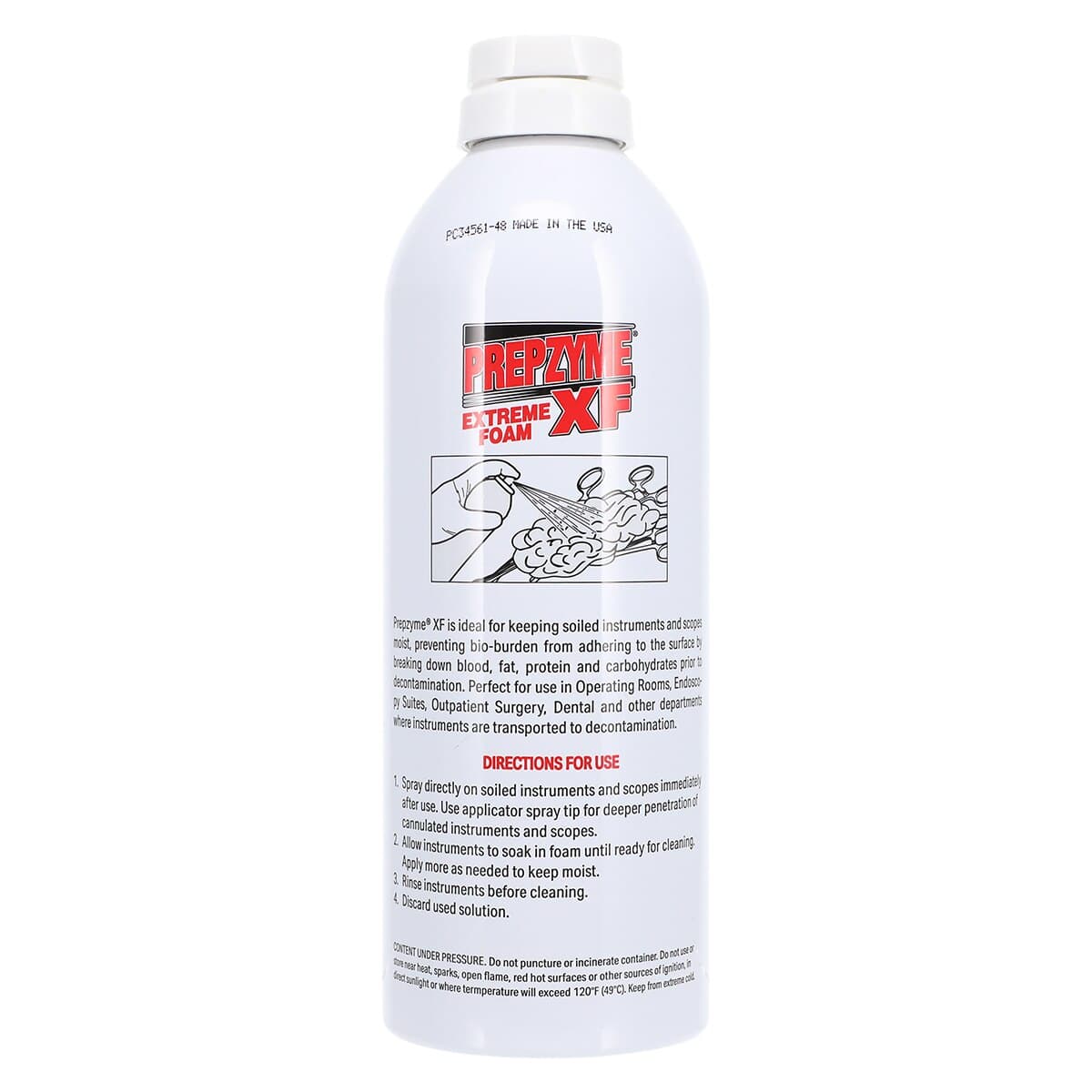 Ruhof Prepzyme Extreme Enzymatic Foam Cleaner, 14 oz Aerosol Can, Mild Odor thumbnail 2