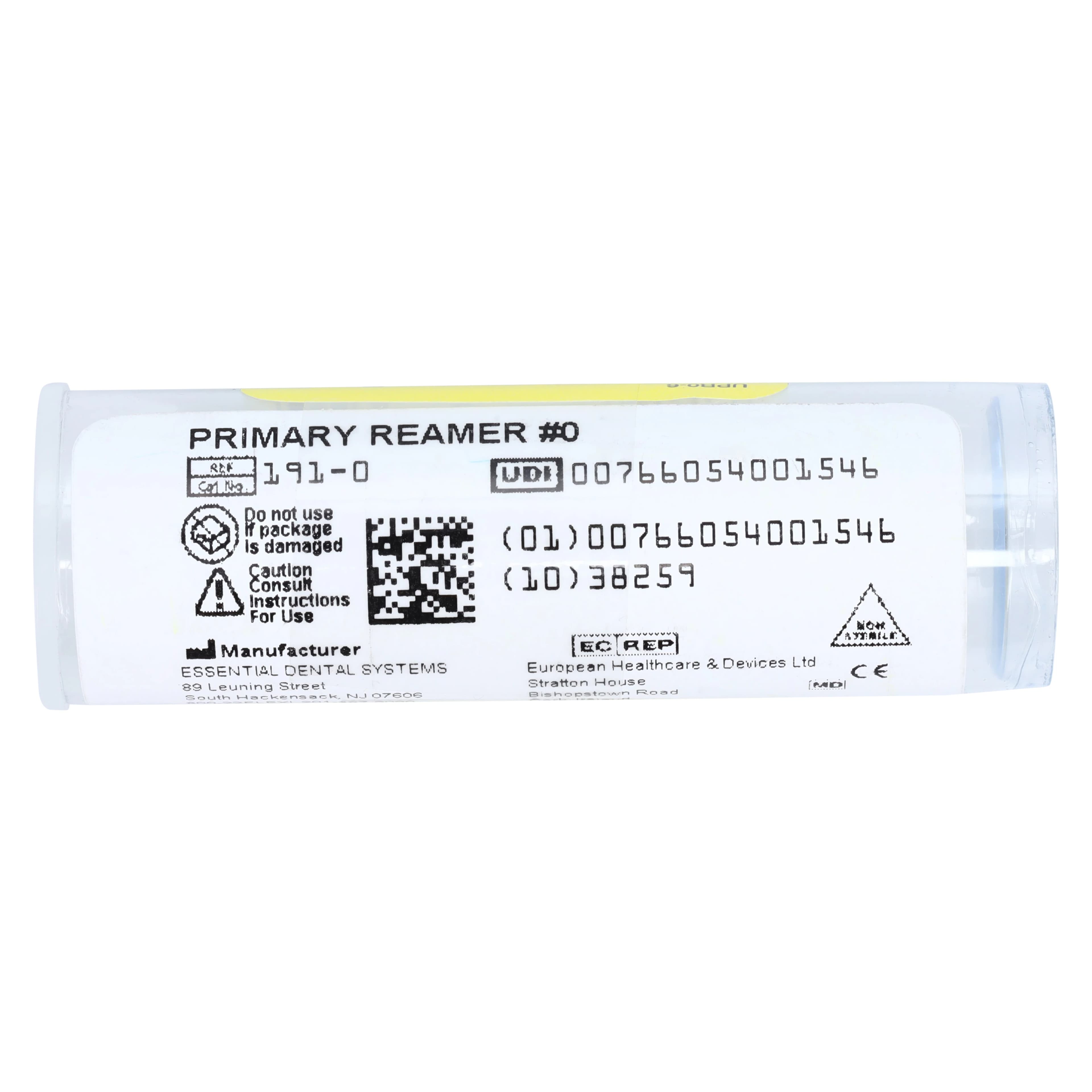 Flexi-Post Primary Reamer, Size 0, 0.90 mm, Yellow, 1/Pkg, 191-0 thumbnail 4