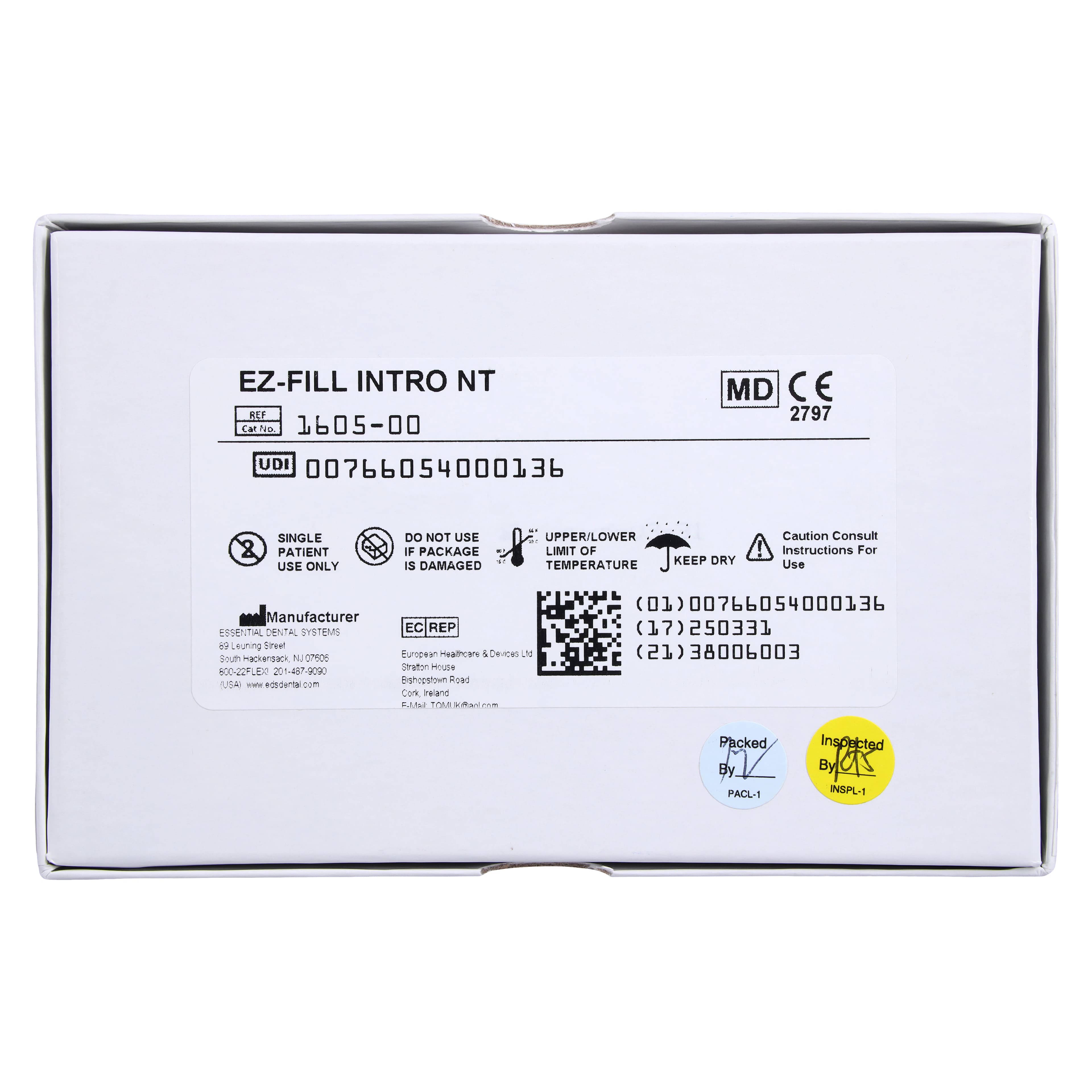 EZ-Fill Nickel-Titanium Obturation System Intro Kit, 4 Bi-Directional Spirals, 7.5 g Gel, 8 g Powder, 1/Pk, 1605-00 thumbnail 15