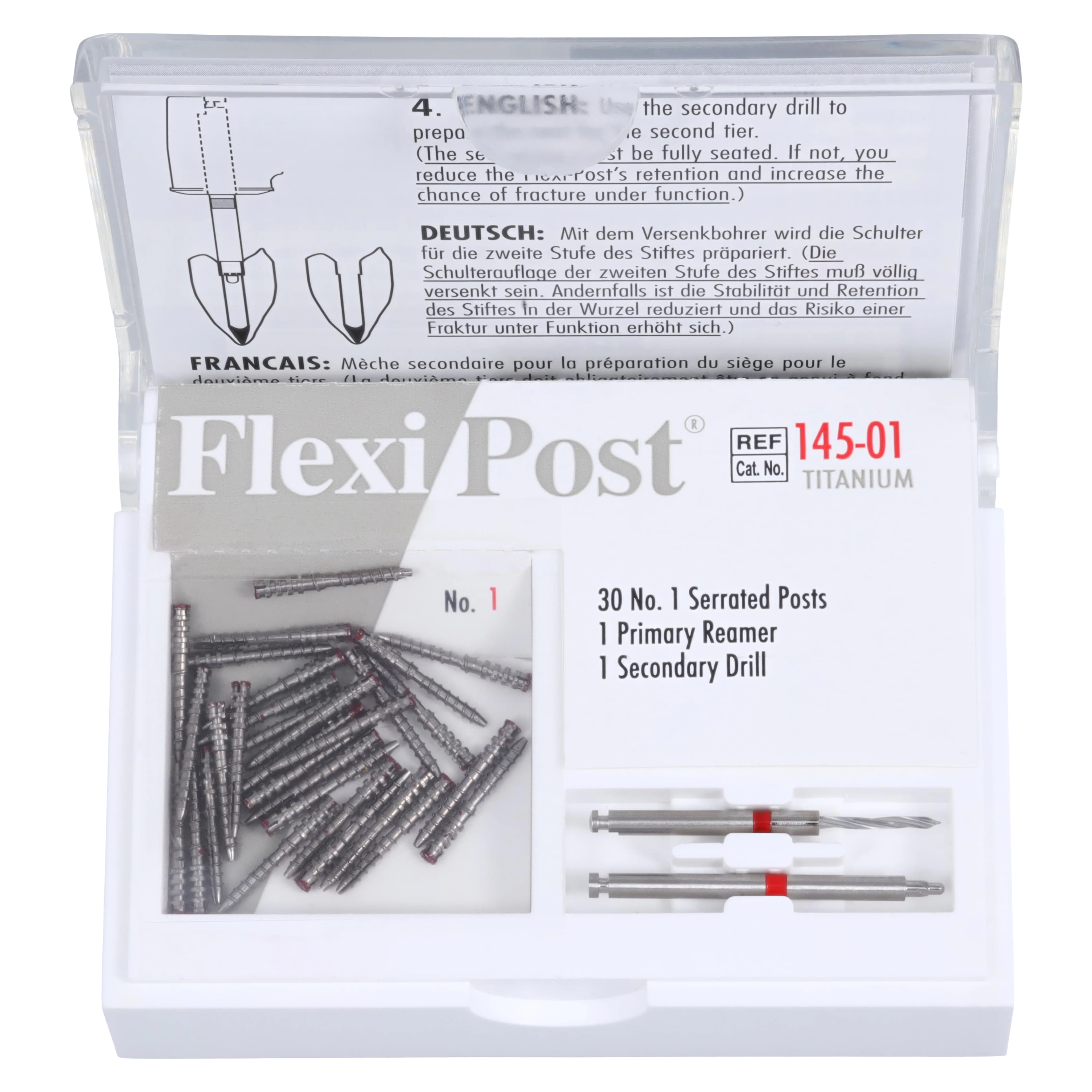 Flexi-Post Titanium Economy Refill, Size #1, Red, 30/Pk, 145-01 - Flexi-Post, Titanium, Economy Refill, # 1, Red, 30/Pk, 145-01 - Image 1