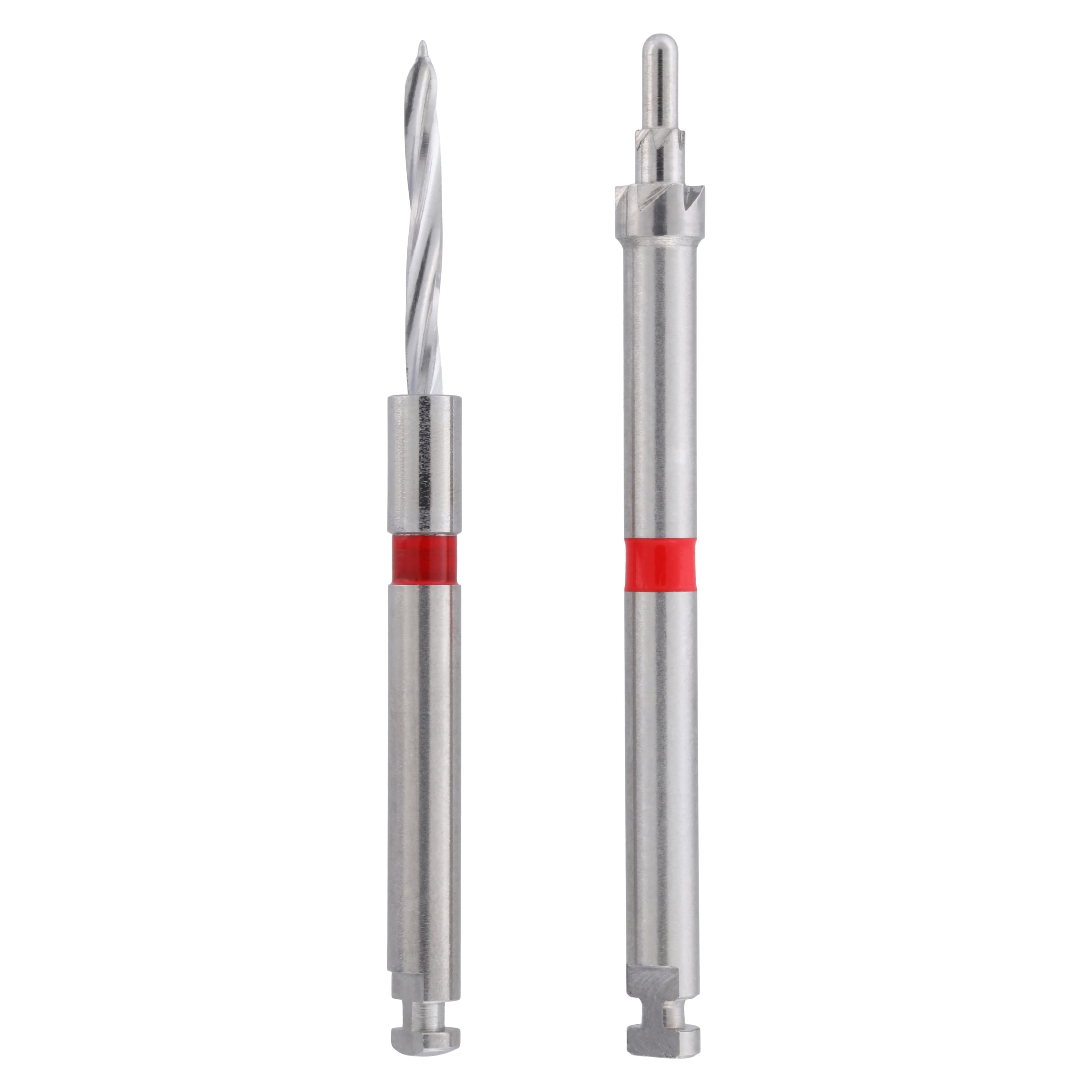 Flexi-Flange Post Titanium Refill Kit, Size 1 (Red), 10 Posts with Reamer and Countersink Drill, 435-01 thumbnail 2