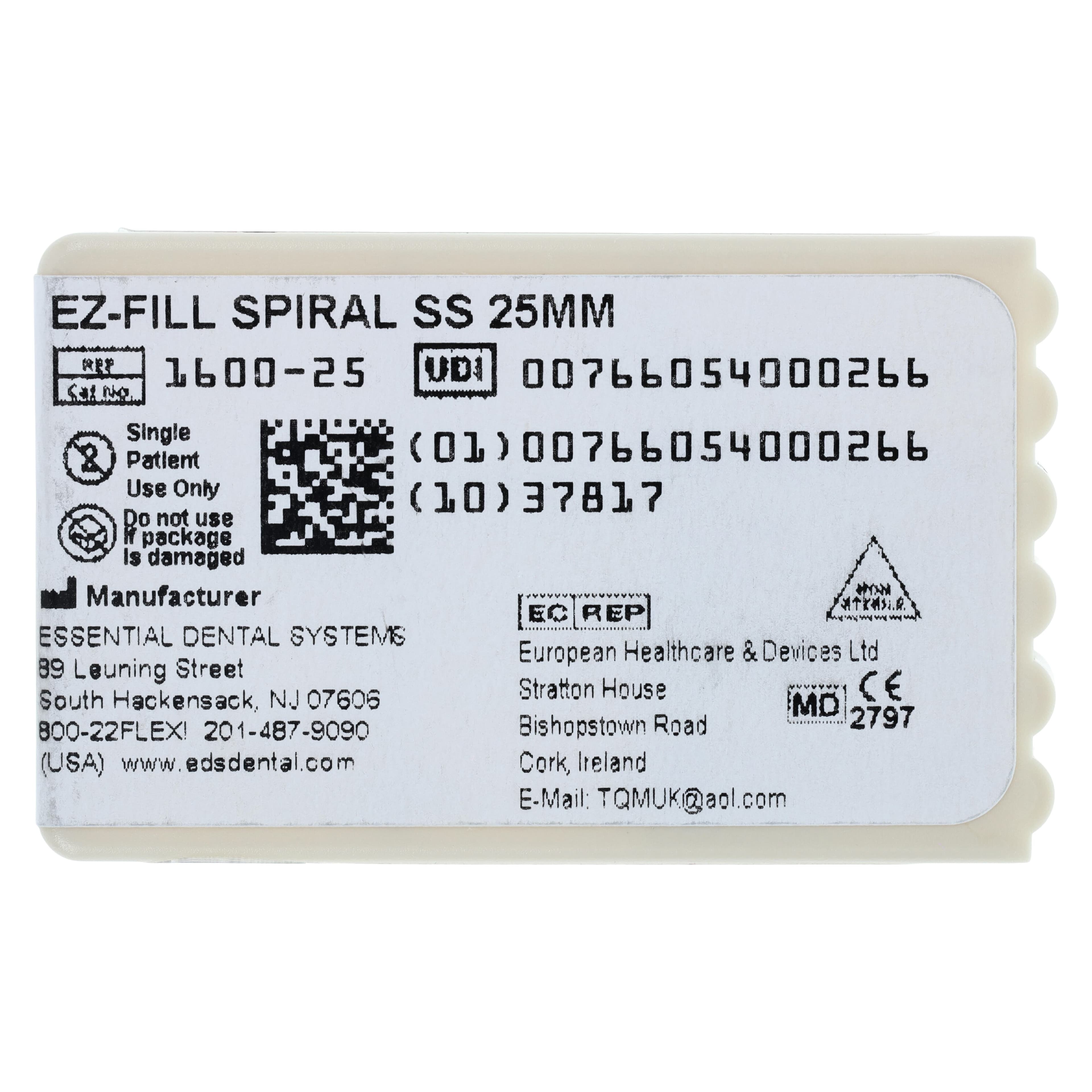 EZ-Fill Bi-Directional Spiral Refill Kit, Stainless Steel, 25 mm, 4/Pkg, 1600-25 thumbnail 4