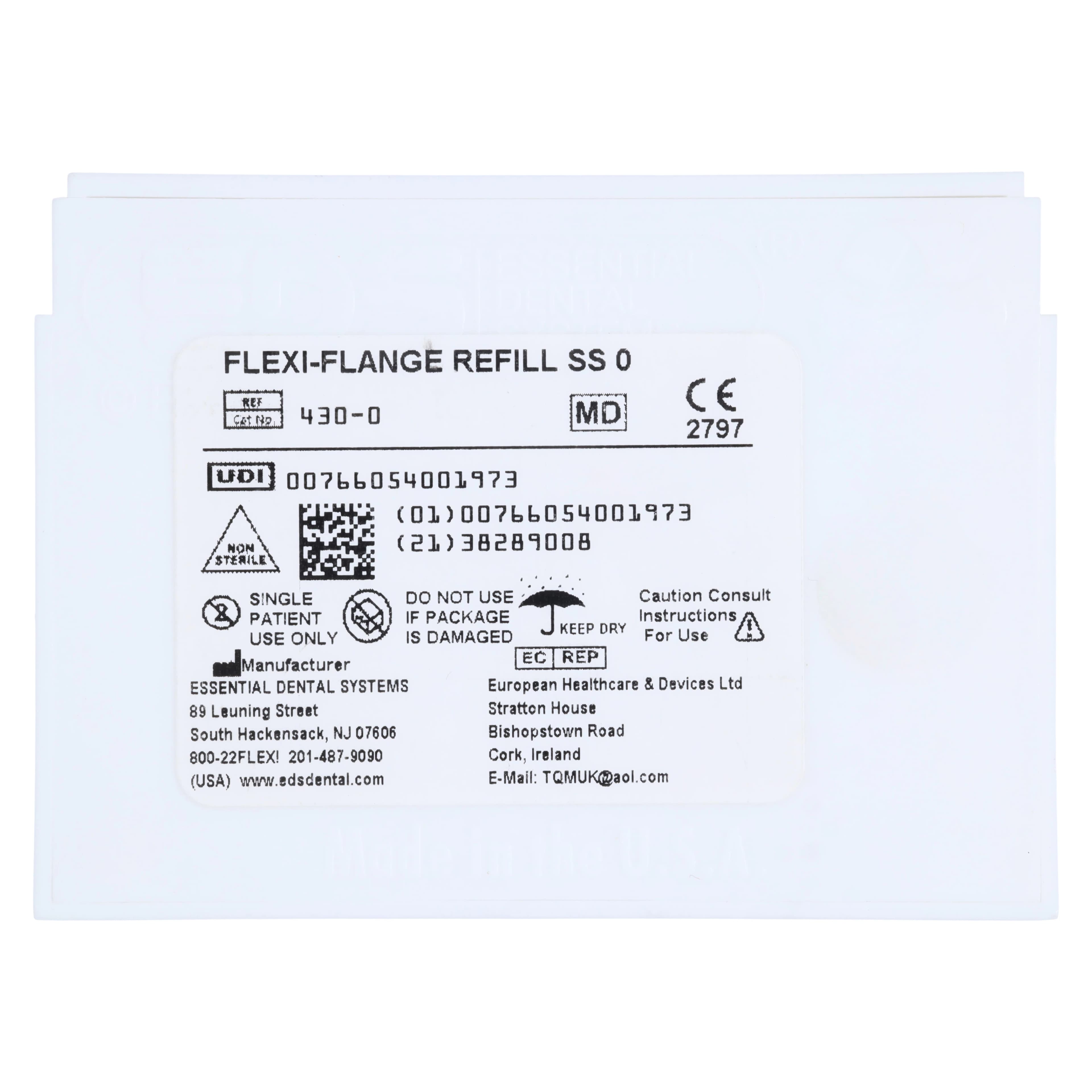 Flexi-Flange Stainless Steel Post Refill Kit, Size 0 (Yellow), 10 Posts with Reamer and Countersink Drill, 430-0 thumbnail 4
