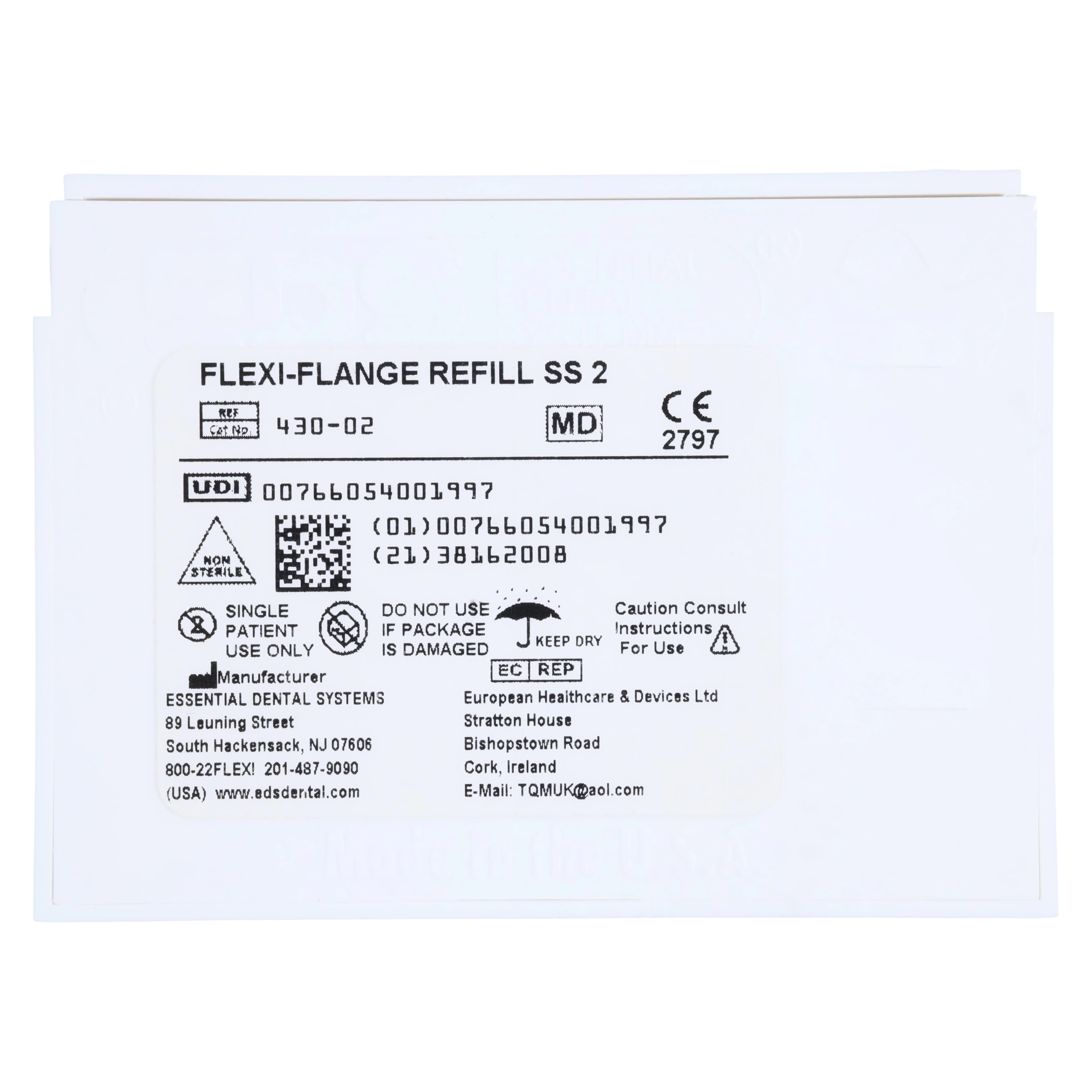 Flexi-Flange Stainless Steel Post Refill, Size 2 (Blue), 10/Pk, 430-02 thumbnail 4