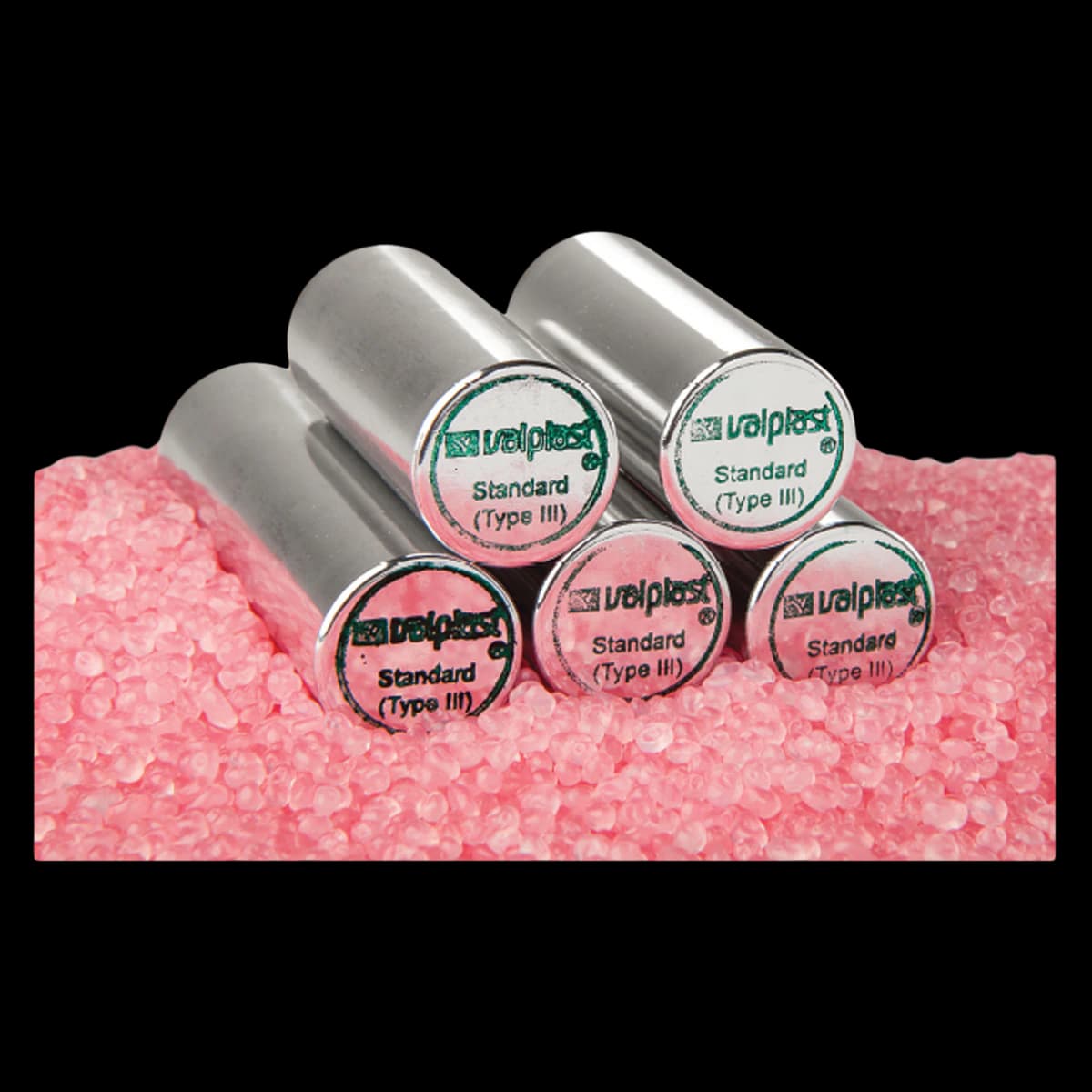 Valplast Flexible Denture Base Resin, Standard Pink, Small 28mm, Pack of 5 - VALPLAST Resin Small Standard Pink 28mm Pack of 5 - Image 1
