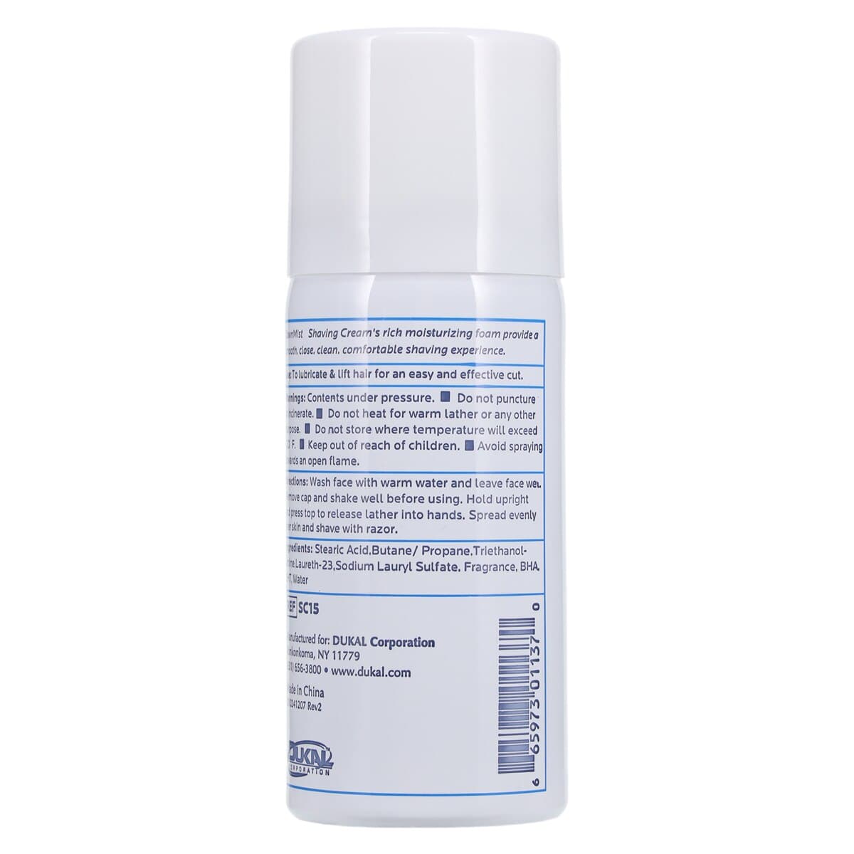 DawnMist Shave Cream Aerosol Can, 1.5 oz, 144/Case thumbnail 3