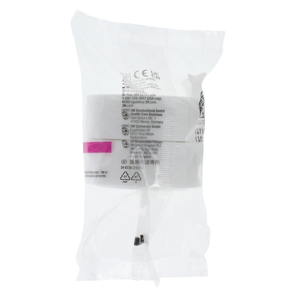 Medipore H Surgical Tape, Soft Cloth, Polyester/Elastic, 1" x 10 yd, White, Non-Sterile, 24/Box thumbnail 2