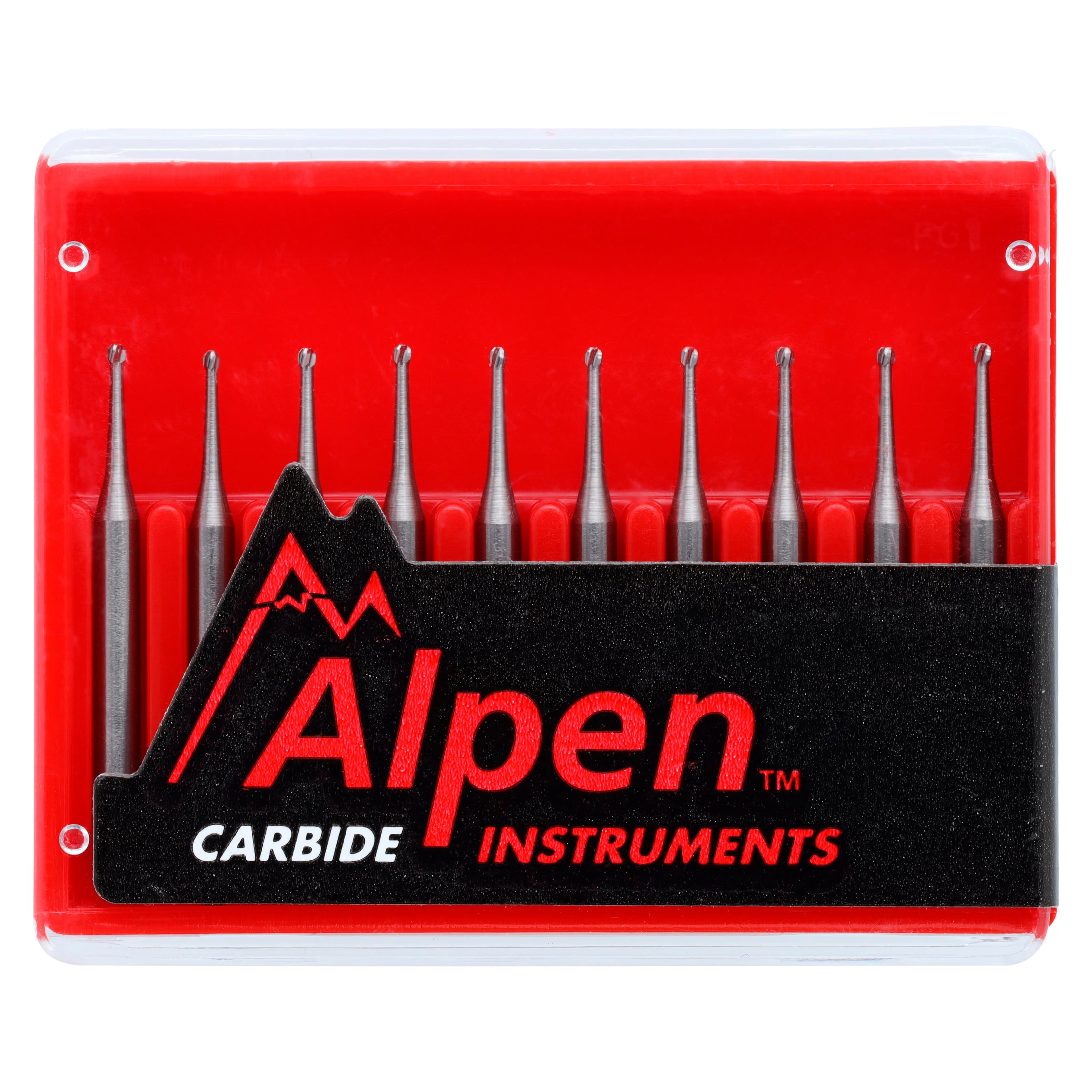 Alpen Operative Surgical Carbide Burs, FG, Round, # 1/2, 0.7 mm, 10/Pk, R1001/2 thumbnail 4