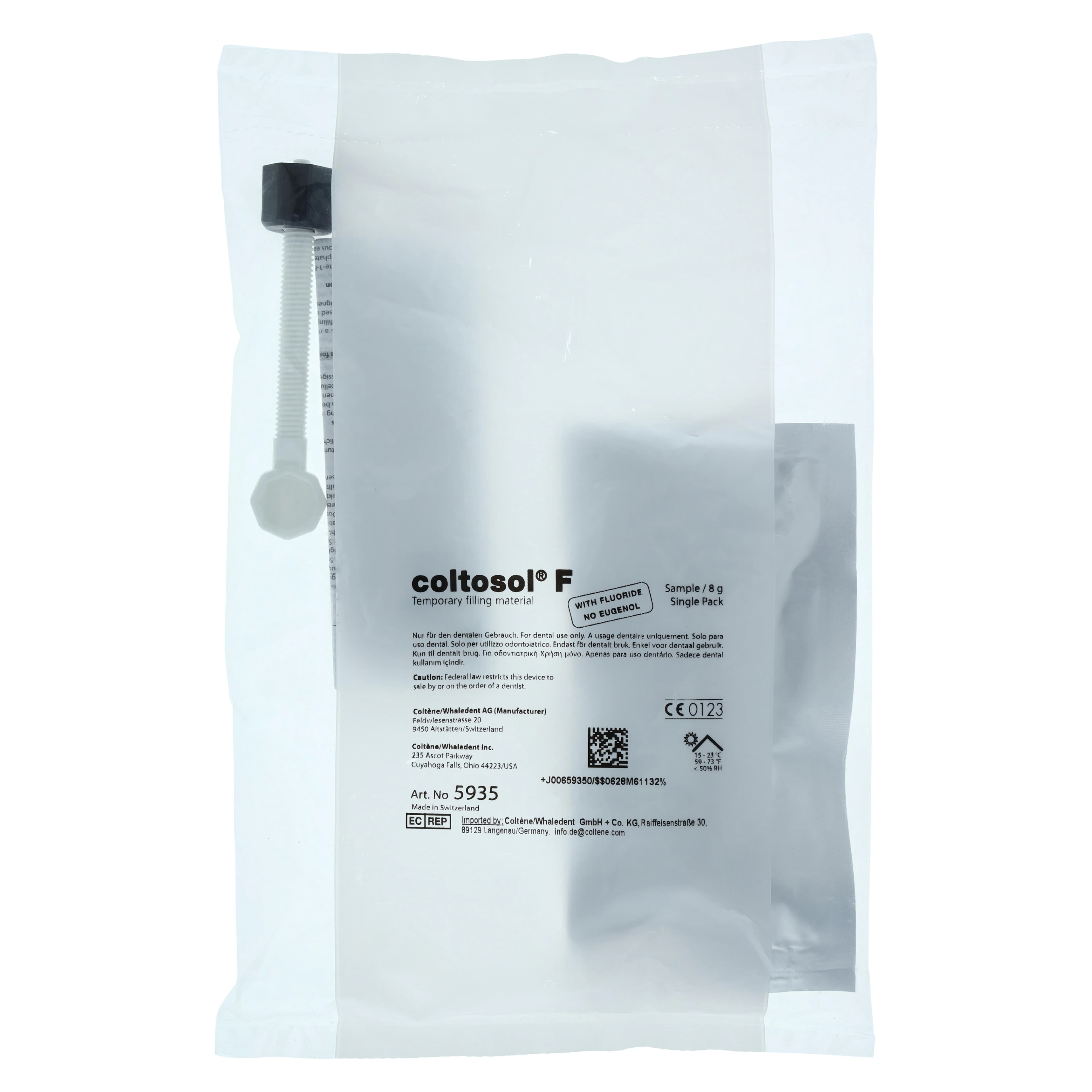 Coltosol F Non-Eugenol Temporary Filling Material, 8 g Syringe with Reusable Spindle, White, C5935 thumbnail 5