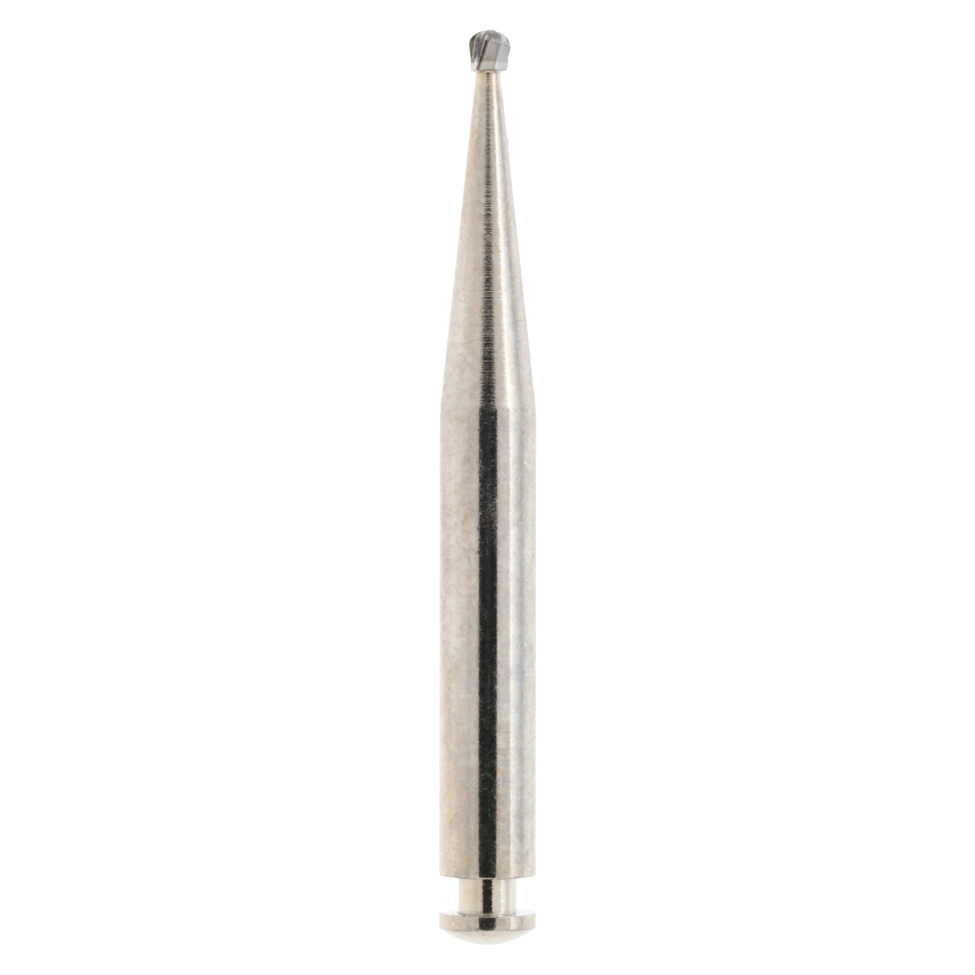 Alpen Carbide Operative & Surgical Bur, RA (Right Angle) Latch, Round #2, 1.0 mm Head Diameter, 10/Pkg, R200002 - Alpen Carbides O&S Burs 10/Pk RA 2 - Image 1