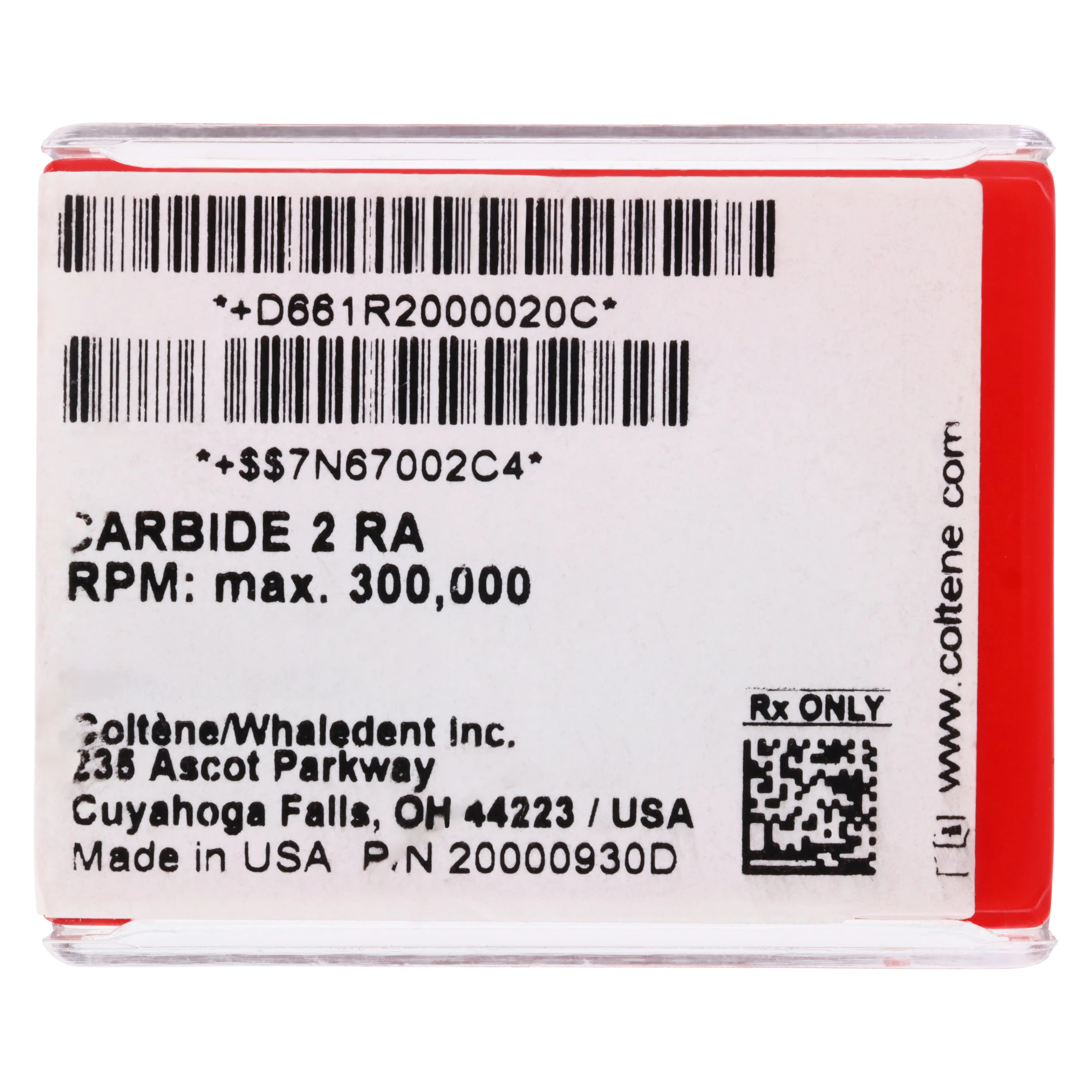 Alpen Carbide Operative & Surgical Bur, RA (Right Angle) Latch, Round #2, 1.0 mm Head Diameter, 10/Pkg, R200002 thumbnail 6