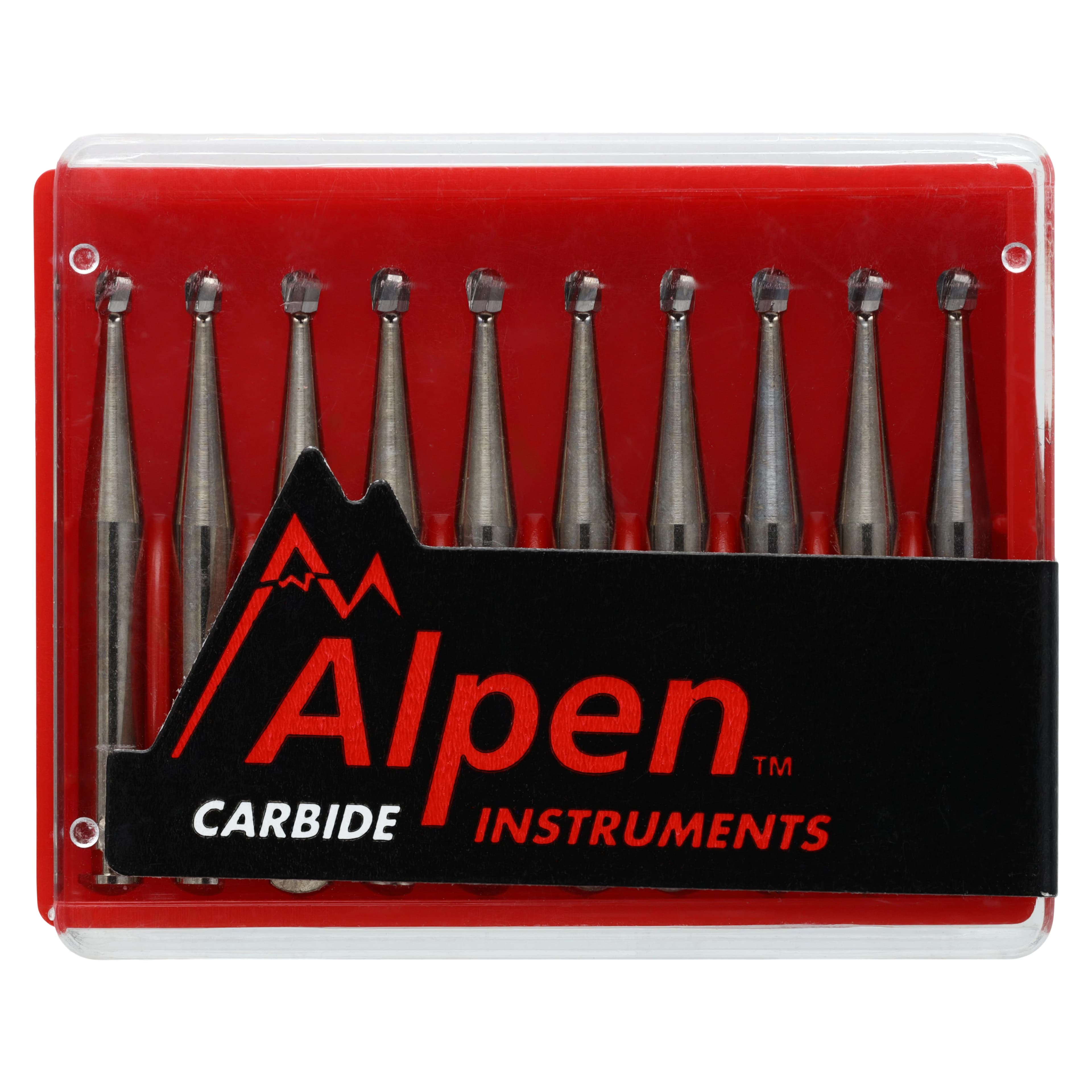 Alpen Carbide Bur, RA, Round #4, 1.4 mm, 10/Pk, R200004 thumbnail 4