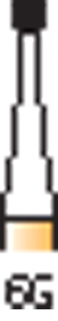 Alpen® Speedster™ Carbide Bur FG Round #6G, 1.8 mm Diameter, 10/Pkg, #R40006G - Alpen® Speedster™ Carbide Burs FG Round # 6 G Pkg/10 - Image 1