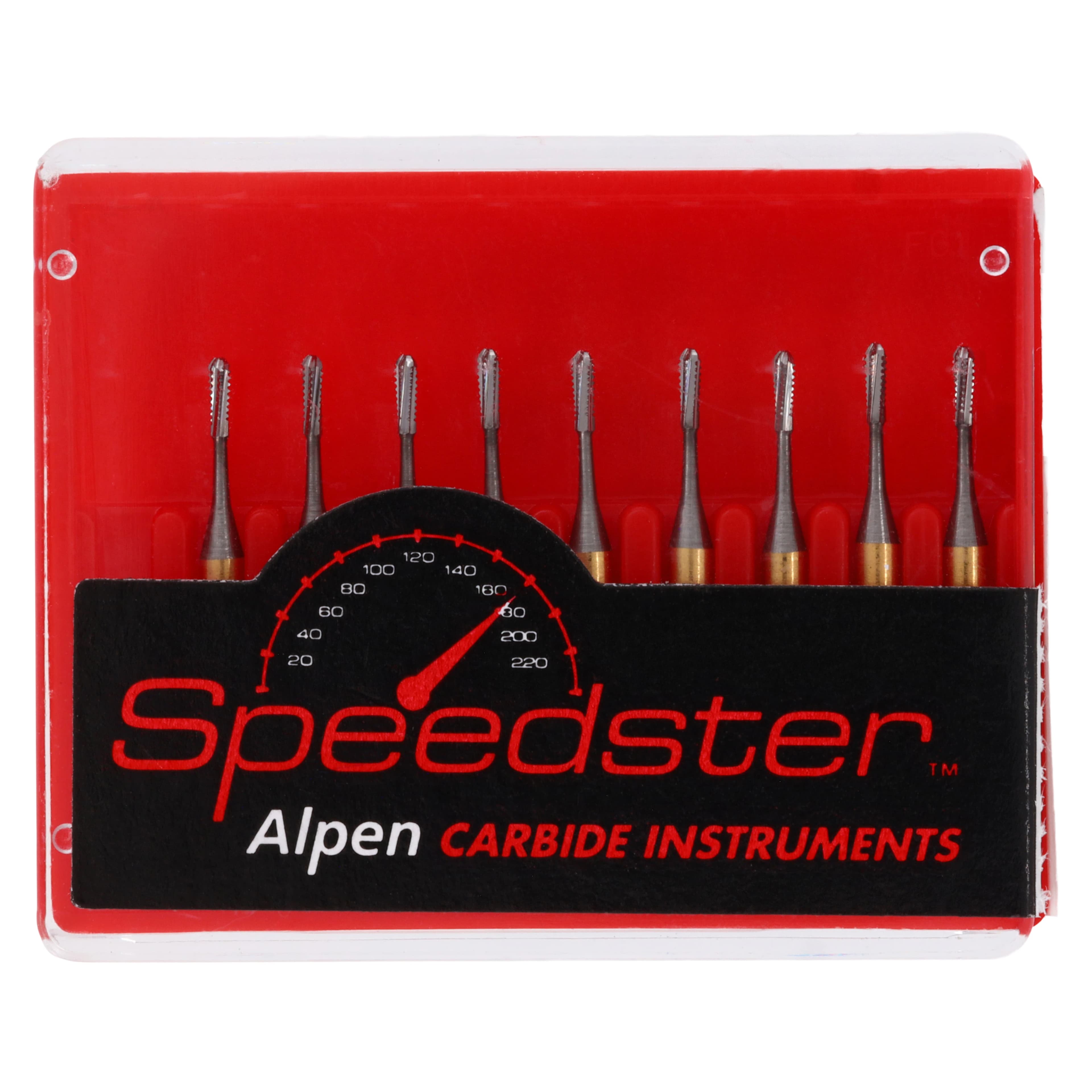 Alpen Speedster Carbide Bur, FG, Amalgam Prep, #245G, 0.8 mm, Pear, 10/Pk, R40245G thumbnail 5