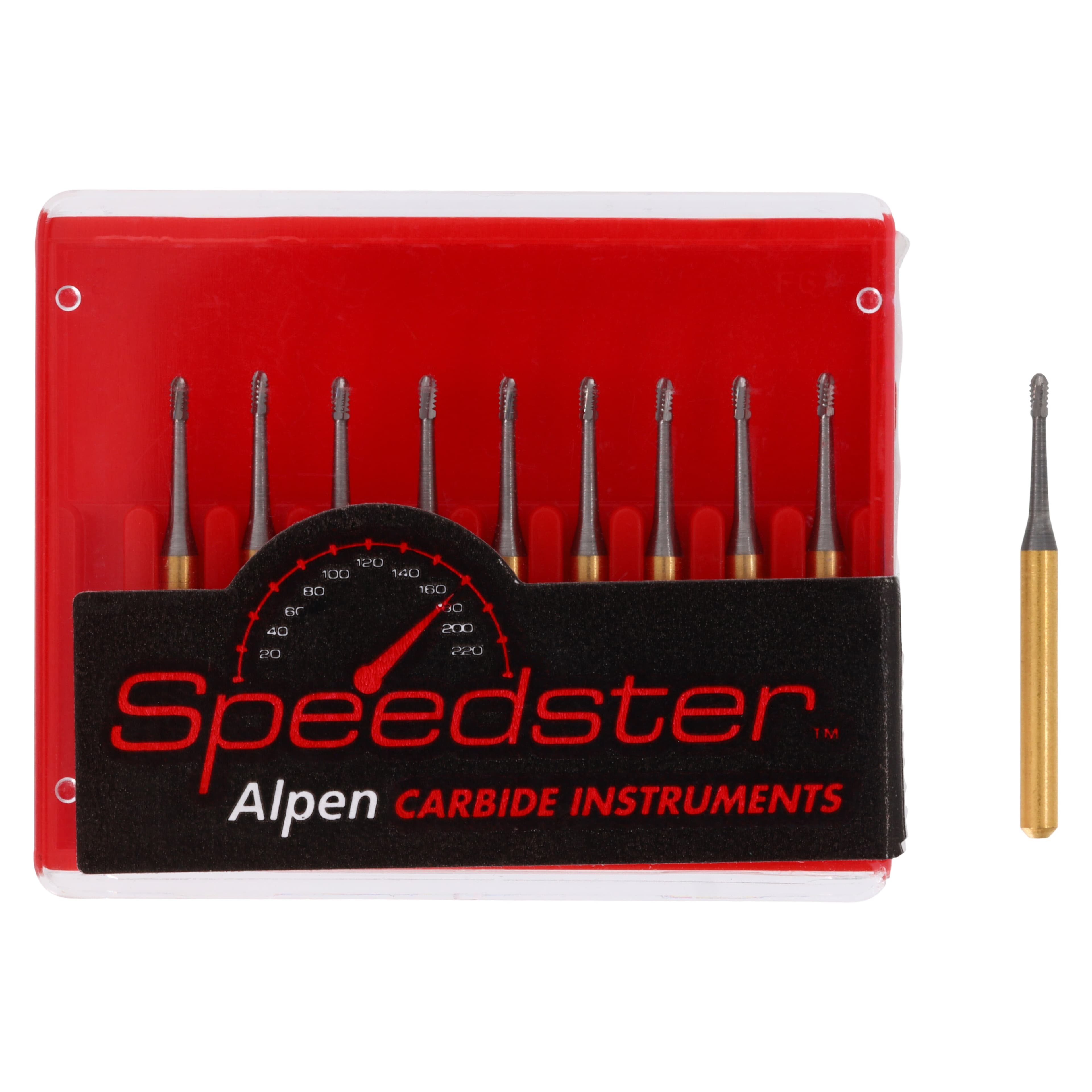Alpen® Speedster™ Carbide Bur FG Pear #330G, 0.8 mm, 10/Pk, R40330G thumbnail 4