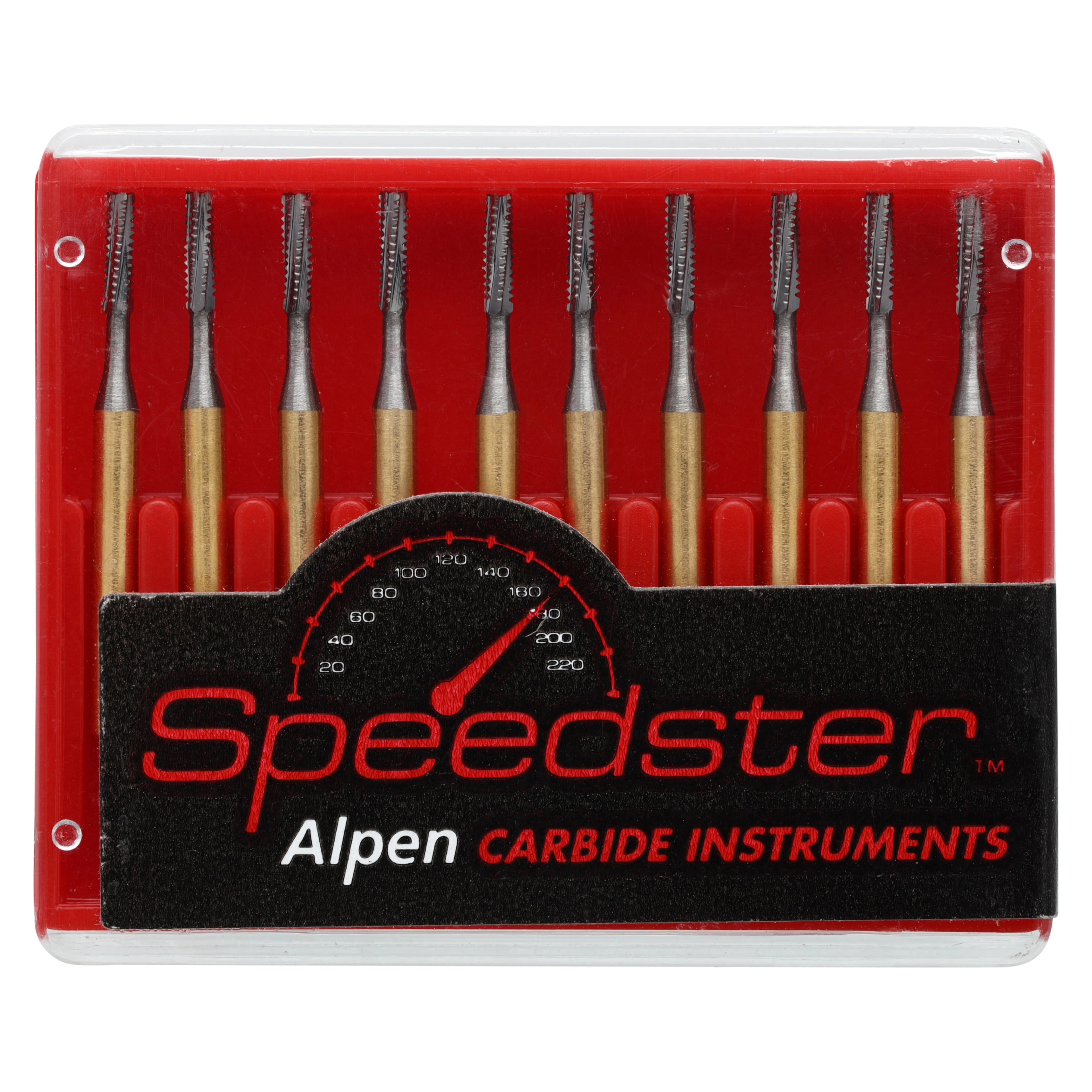 Alpen® Speedster™ Carbide Bur FG Crosscut Straight Fissure #557G, 1.0 mm, 10/Pk, R40557G thumbnail 4