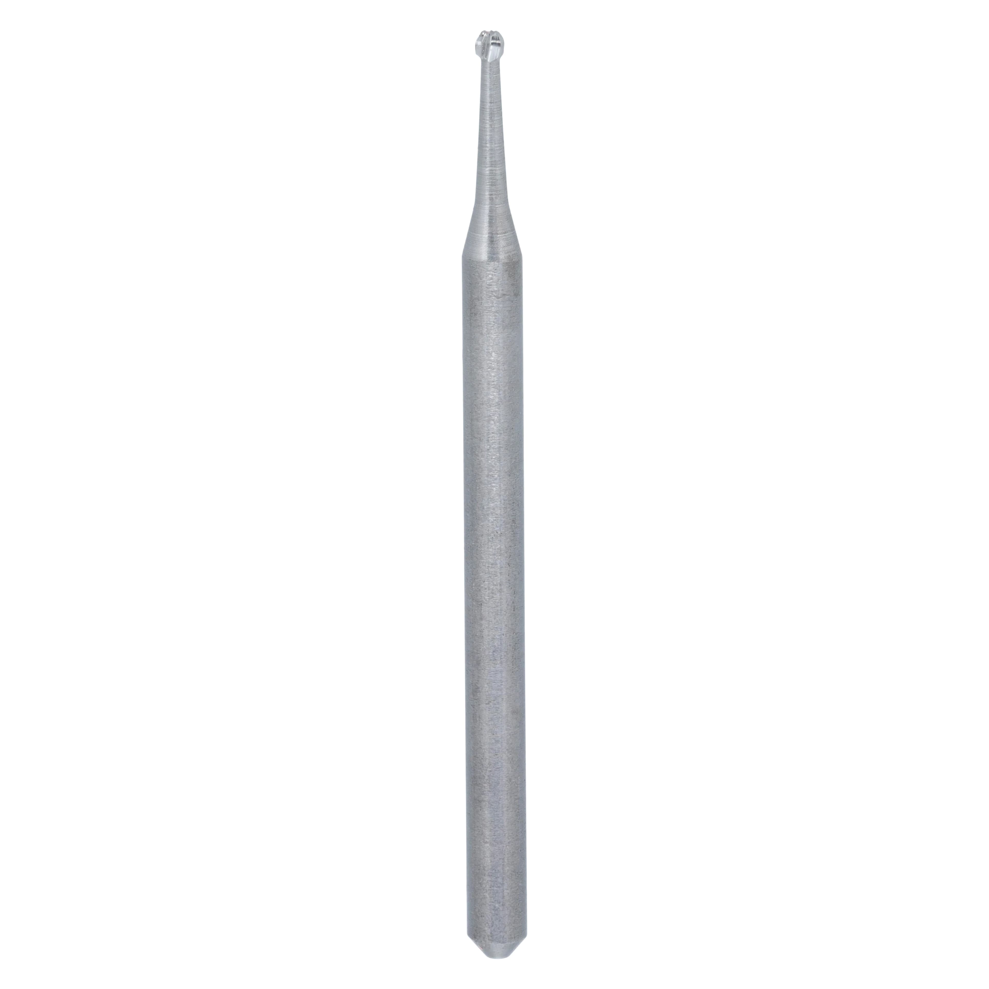 Alpen Carbide Surgical Bur, Round #1, Friction Grip, Surgical Length, 0.8 mm Head Diameter, 10/Pk, R500001 - Alpen Carbide Surgical Burs FGOS 1 10/Pk - Image 1