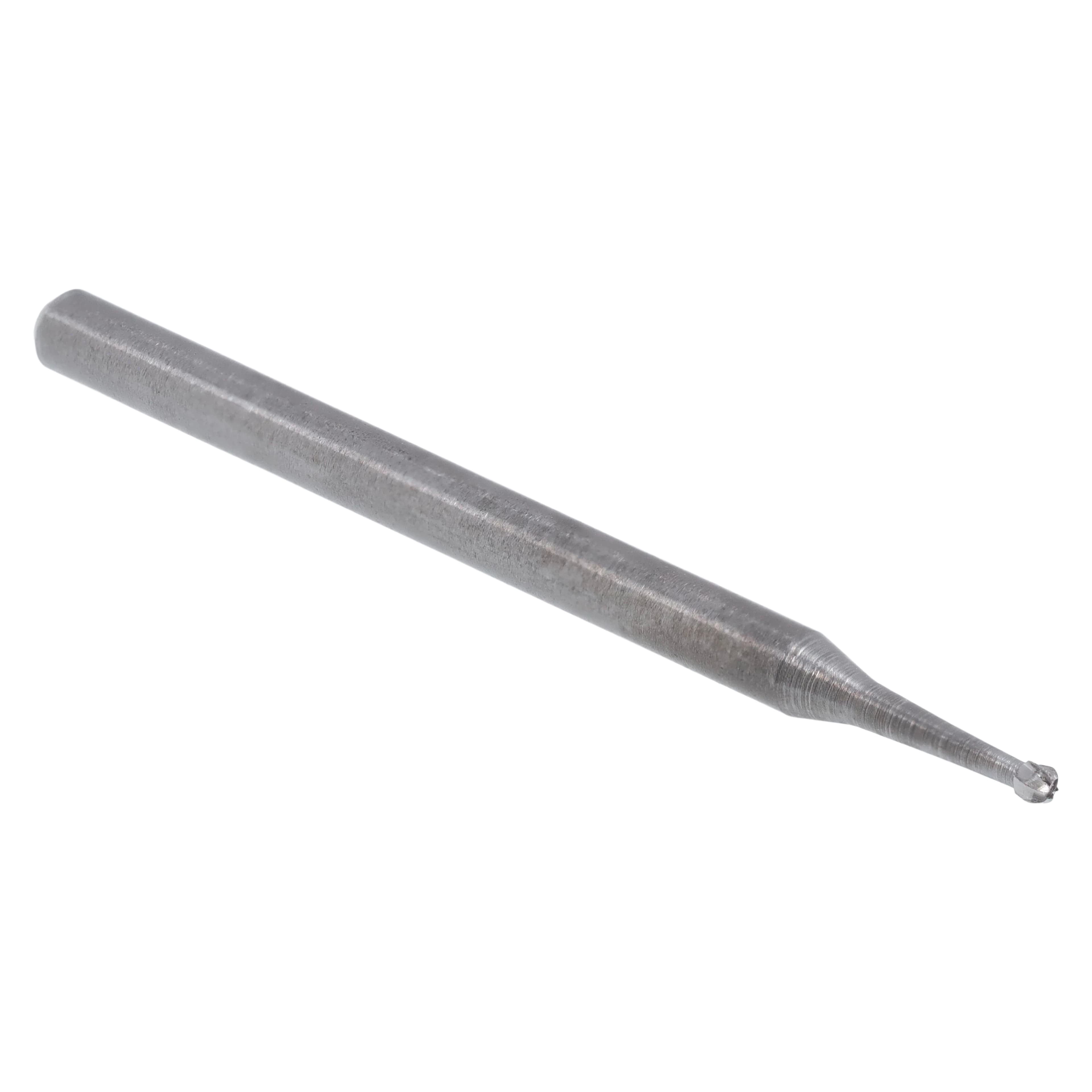 Alpen Carbide Surgical Bur, Round #1, Friction Grip, Surgical Length, 0.8 mm Head Diameter, 10/Pk, R500001 thumbnail 3