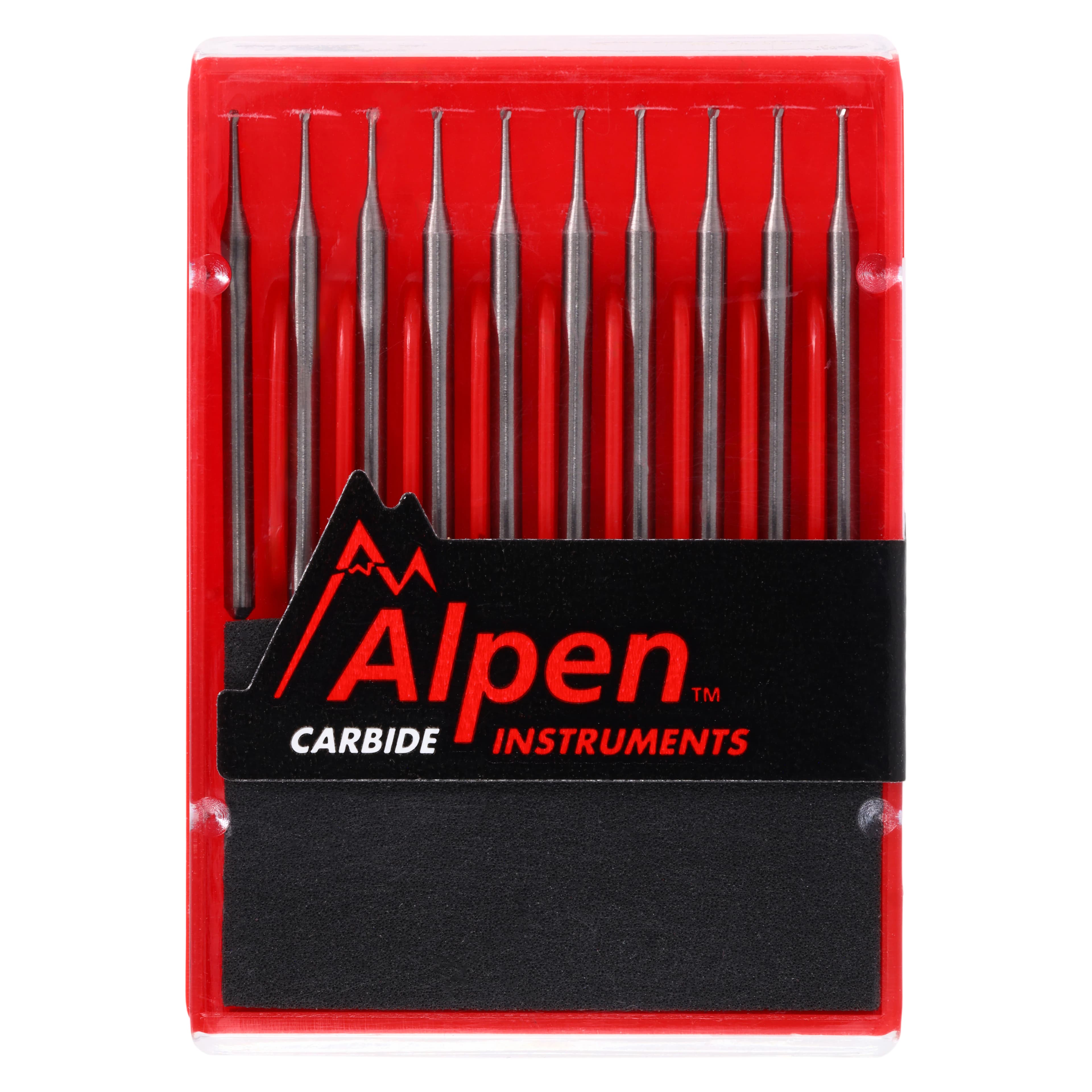 Alpen Carbide Surgical Bur, Friction Grip, Round #1/2, 0.7 mm Head Diameter, Surgical Length, 10/Pk, R5001/2 thumbnail 5
