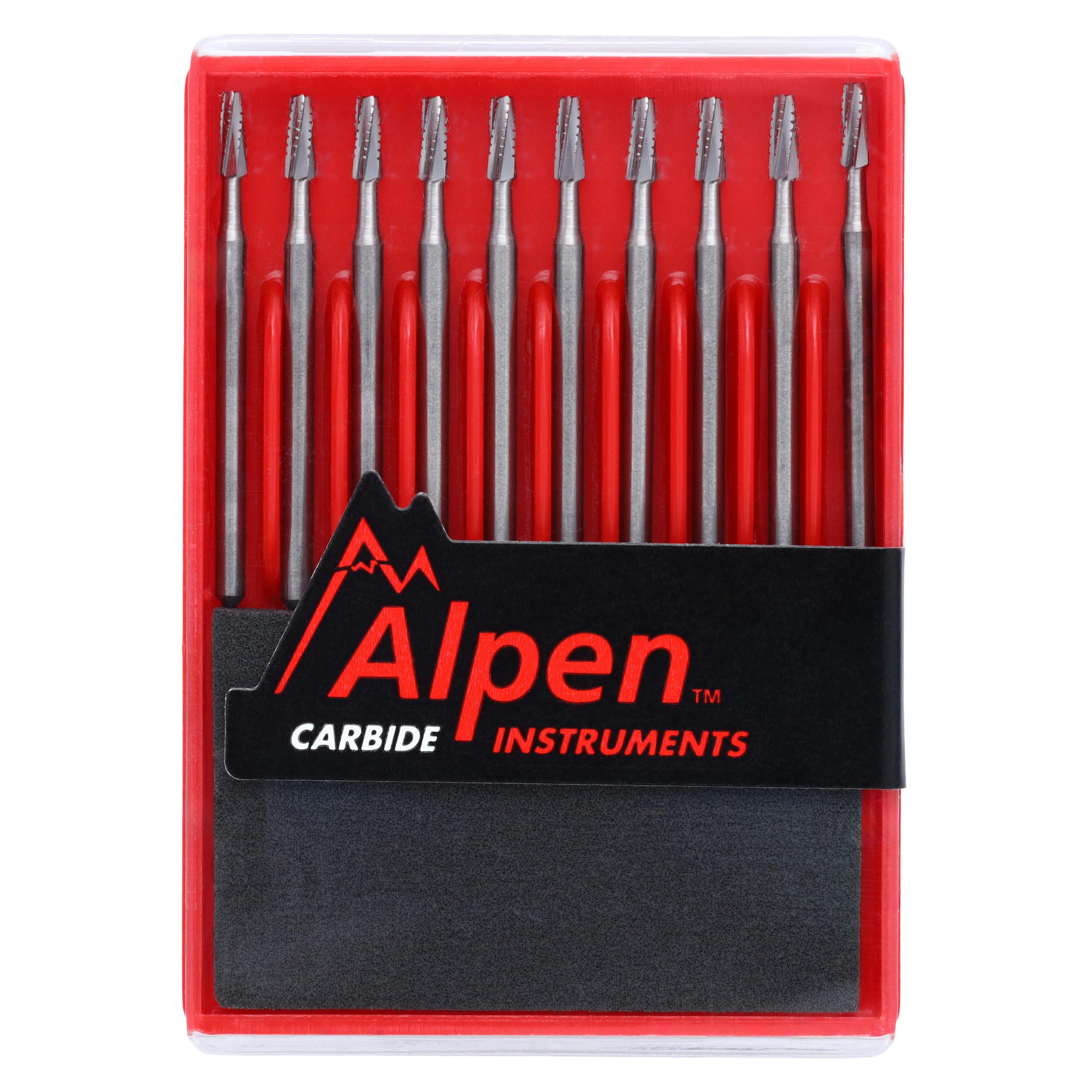 Alpen® Carbide Operative & Surgical Burs FGOS 702 Crosscut Tapered Fissure, 1.6 mm, 10/Pkg, R500702 thumbnail 3