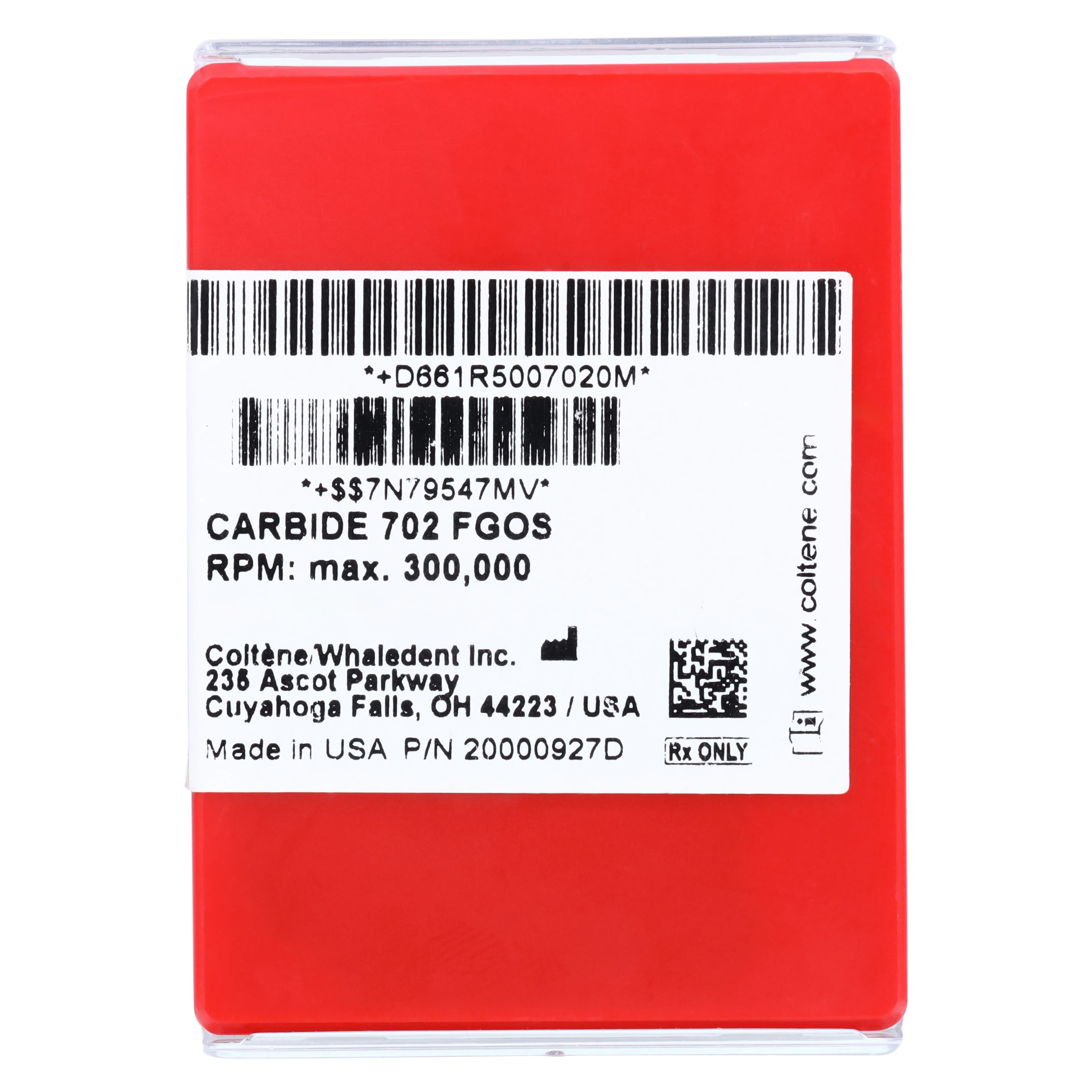 Alpen® Carbide Operative & Surgical Burs FGOS 702 Crosscut Tapered Fissure, 1.6 mm, 10/Pkg, R500702 thumbnail 4