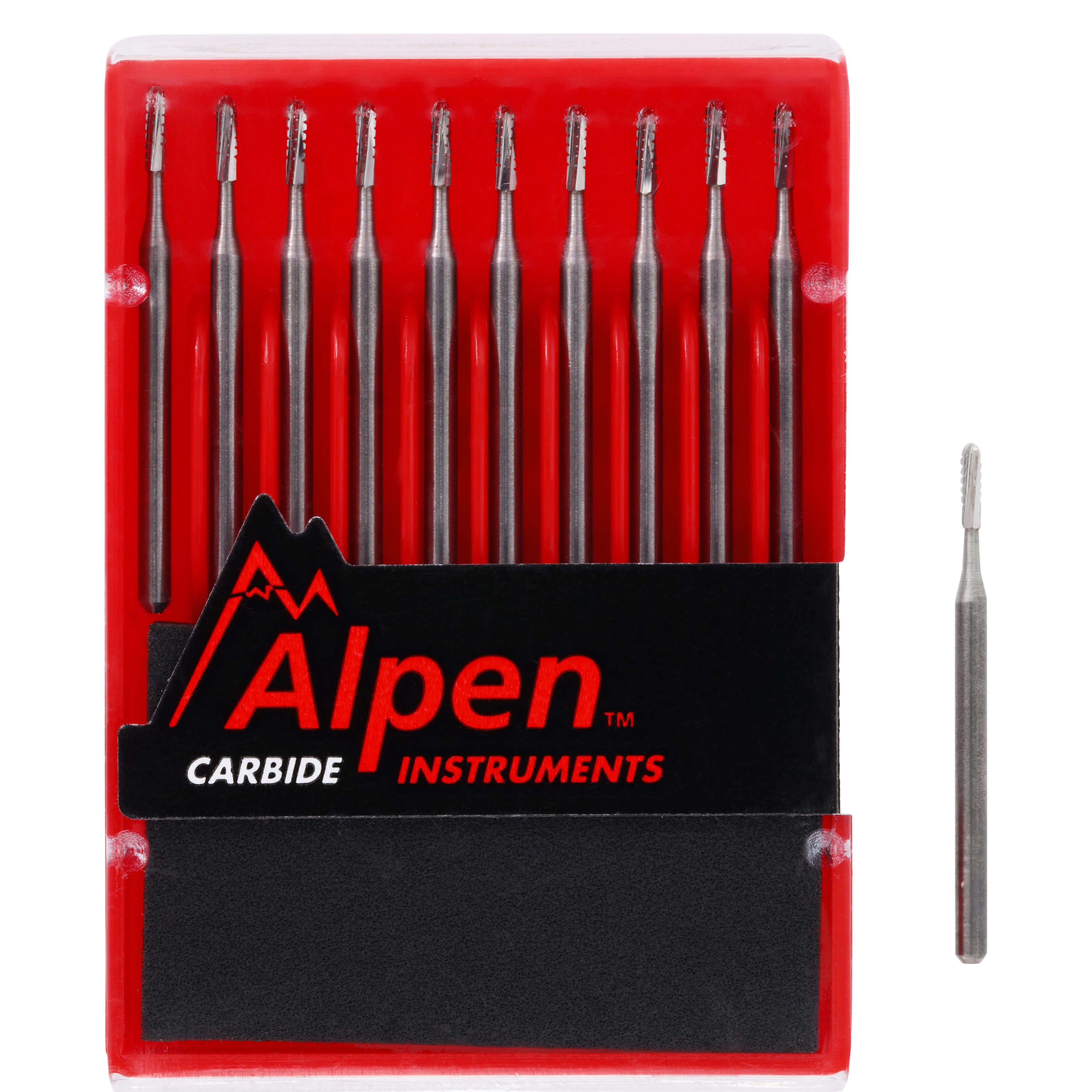 Alpen Carbide Surgical Bur, FGOS, Round End Cross Cut Fissure, #1557, 1.0 mm, 10/Pk, R501557 thumbnail 4
