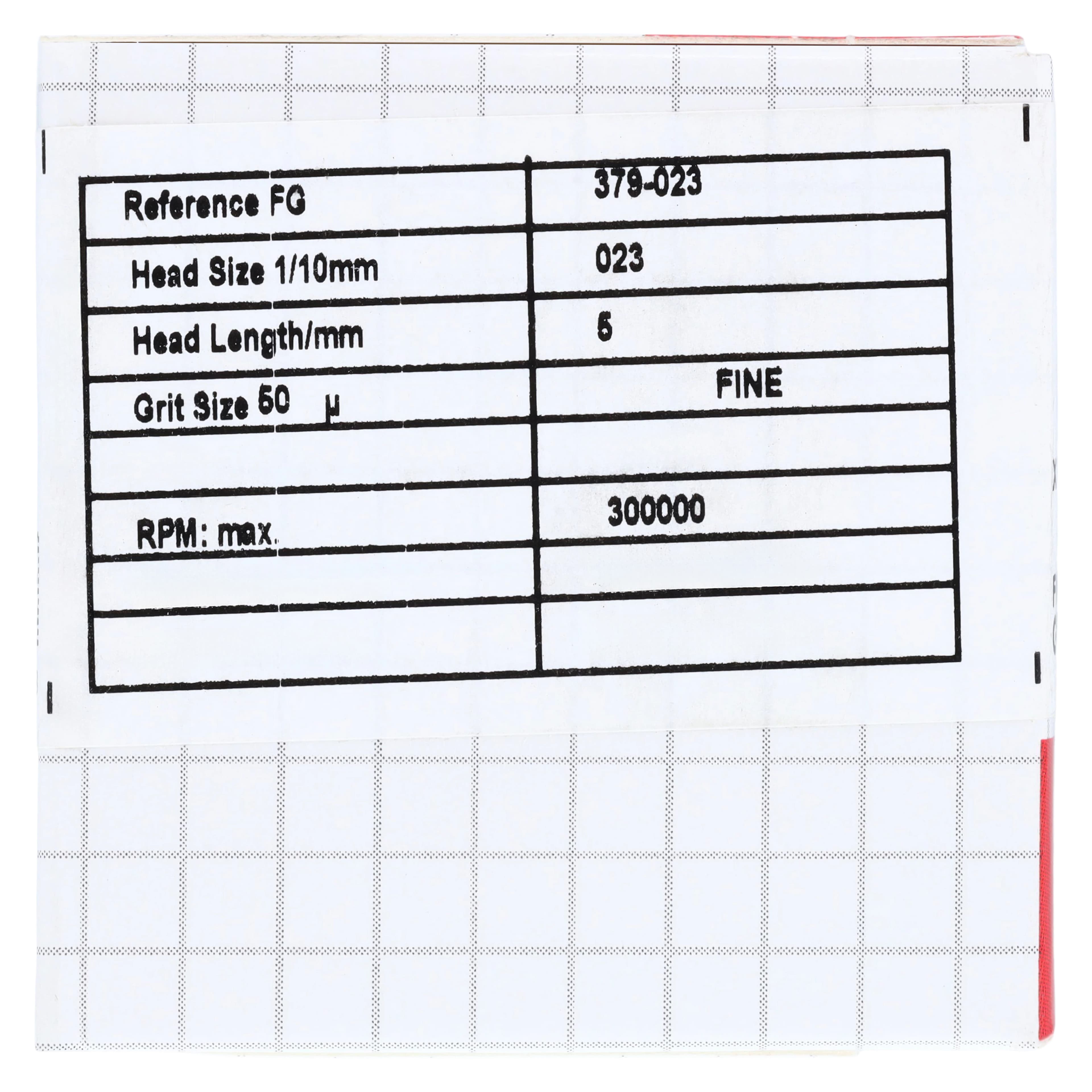 Alpen X1 Diamond Single Use Bur, FG, Egg, #379-023F, Fine, Red, 2.3 mm, 25/Pk, X379F023 thumbnail 6