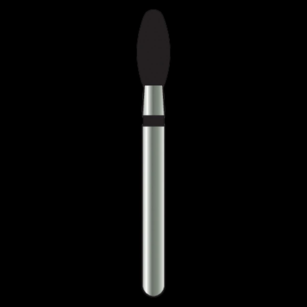 Alpen X1 Diamond Bur, FG, Egg, #379, 2.3 mm, Super Coarse, Black, 25/Pk, X379SC023 - Alpen X1, Diamond Single Use Burs, FG, # 379-023SC, Egg, Super Coarse, Black, 25/Pk, X379SC023 - Image 1