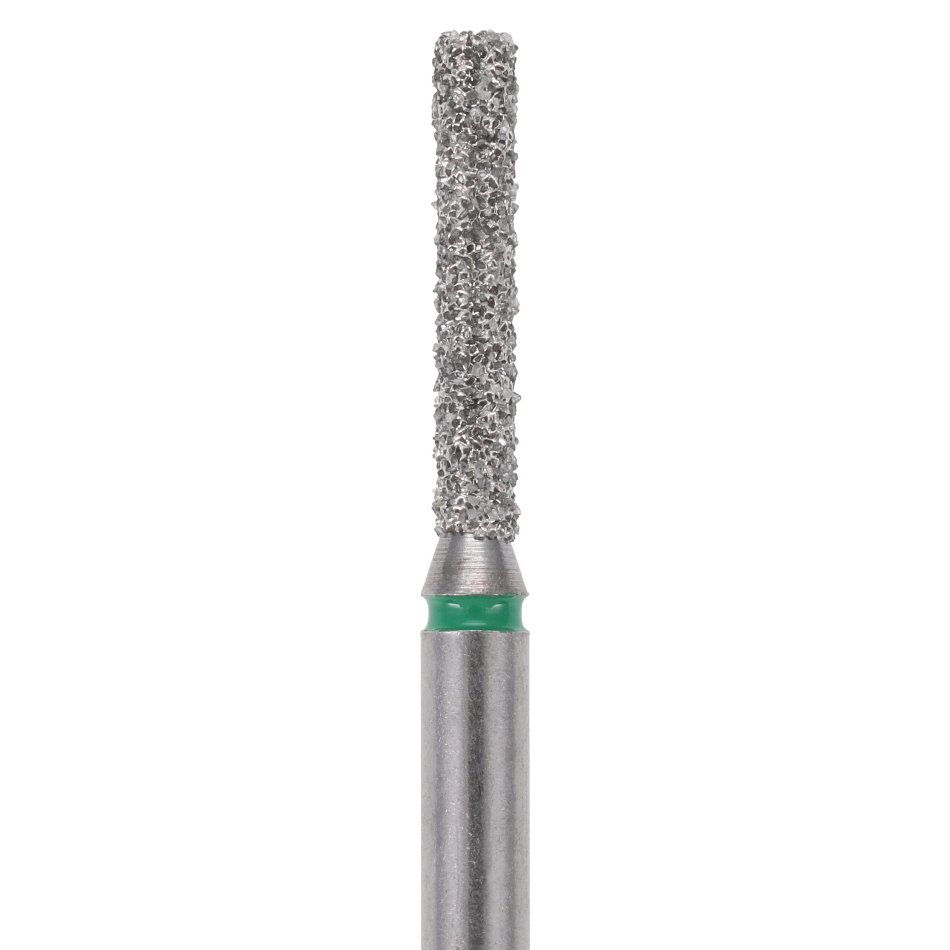 Alpen X1 Diamond Bur, FG, #837-012C, Cylinder Flat End, Coarse, Green, 1.2 mm, 25/Pk, X837C012 thumbnail 2