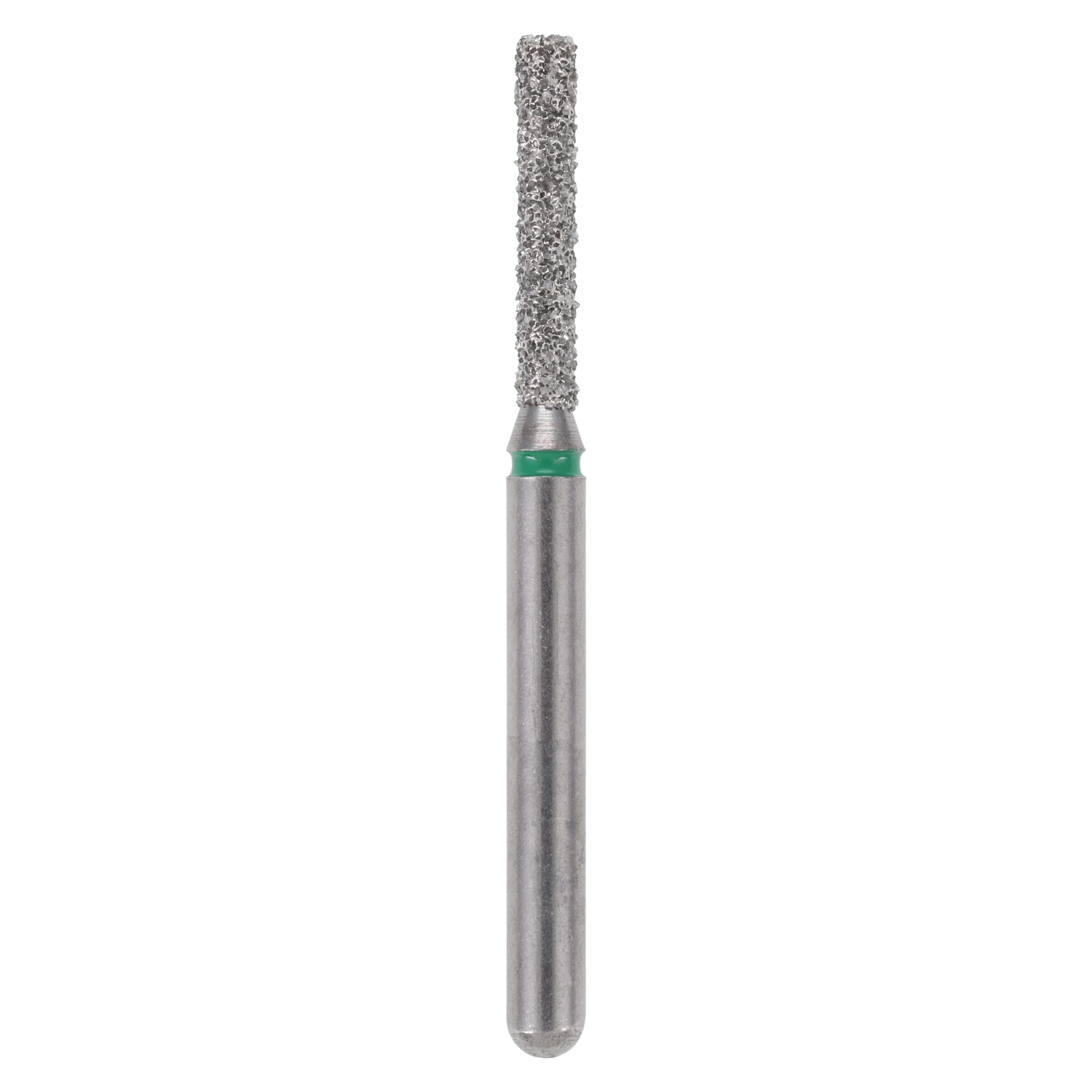 Alpen X1 Diamond Bur, FG, #837-012C, Cylinder Flat End, Coarse, Green, 1.2 mm, 25/Pk, X837C012 - Alpen X1, Diamond Single Use Burs, FG, # 837-012C, Cylinder Flat End, Coarse, Green, 25/Pk, X837C012 - Image 1