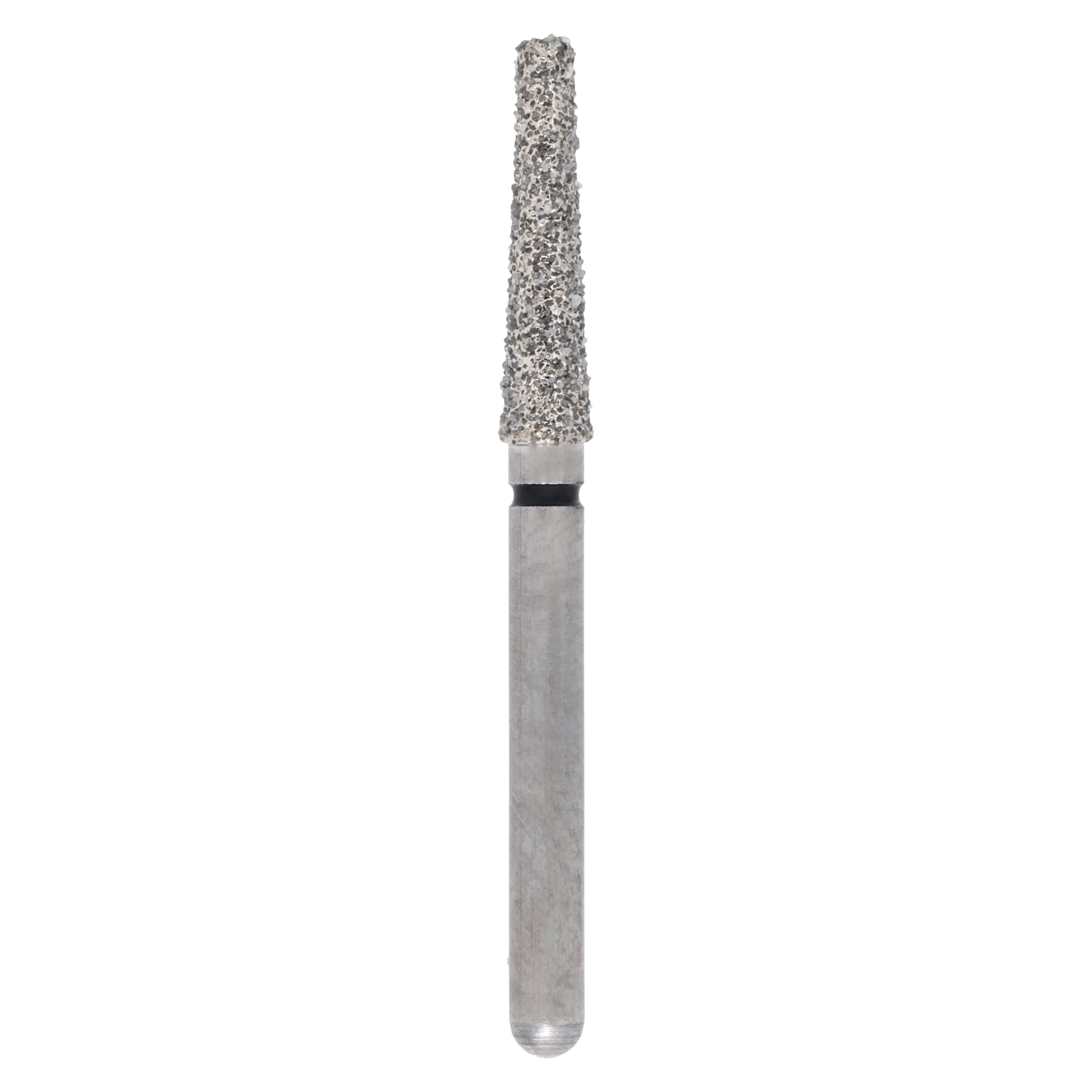 Alpen X1 Diamond Single-Use Bur, FG, #847-018SC, Tapered Flat End, Super Coarse, Black, 1.8 mm, 25/Pk, X847SC018 - Alpen X1, Diamond Single Use Burs, FG, # 847-018SC, Tapered Flat End, Super Coarse, Black, 25/Pk, X847SC018 - Image 1