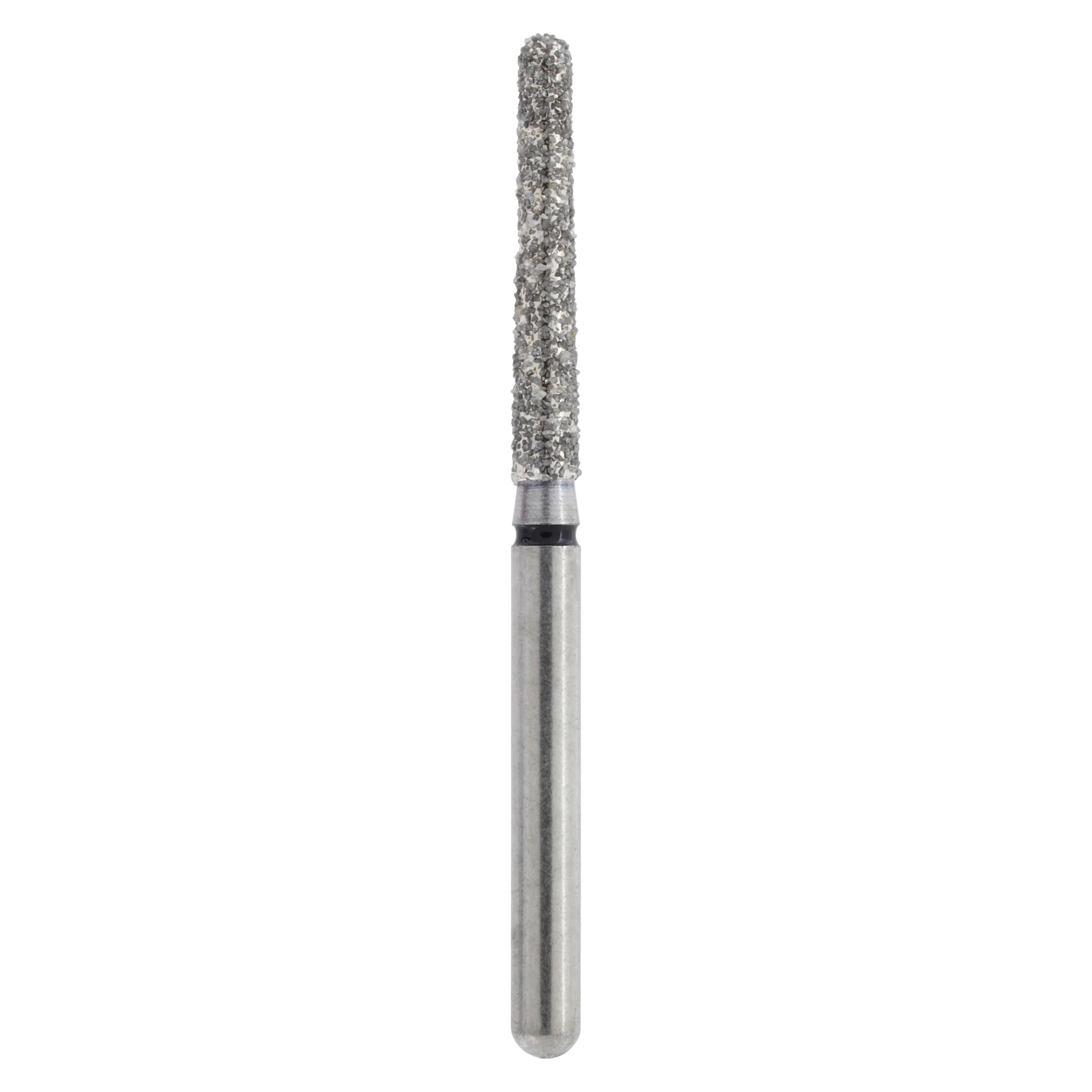 Alpen X1 Diamond Single-Use Bur, FG, #850-016SC, Tapered Round End, Super Coarse, Black, 1.6 mm, 25/Pk, X85010SC016 - Alpen X1, Diamond Single Use Burs, FG, # 850-016SC, Tapered Round End, Super Coarse, Black, 25/Pk, X85010SC016 - Image 1