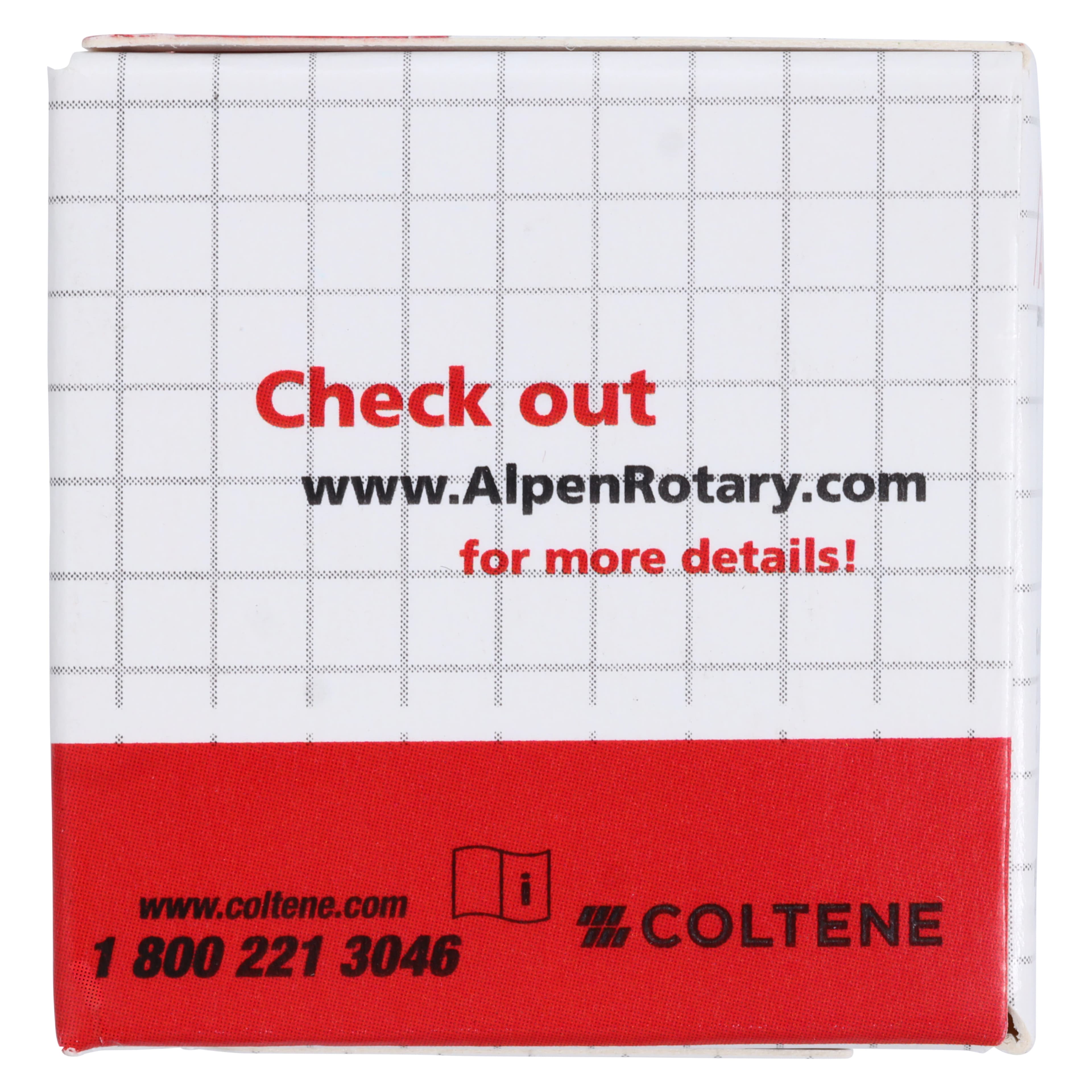 Alpen X1 Diamond Single-Use Bur, FG, #850-016SC, Tapered Round End, Super Coarse, Black, 1.6 mm, 25/Pk, X85010SC016 thumbnail 6