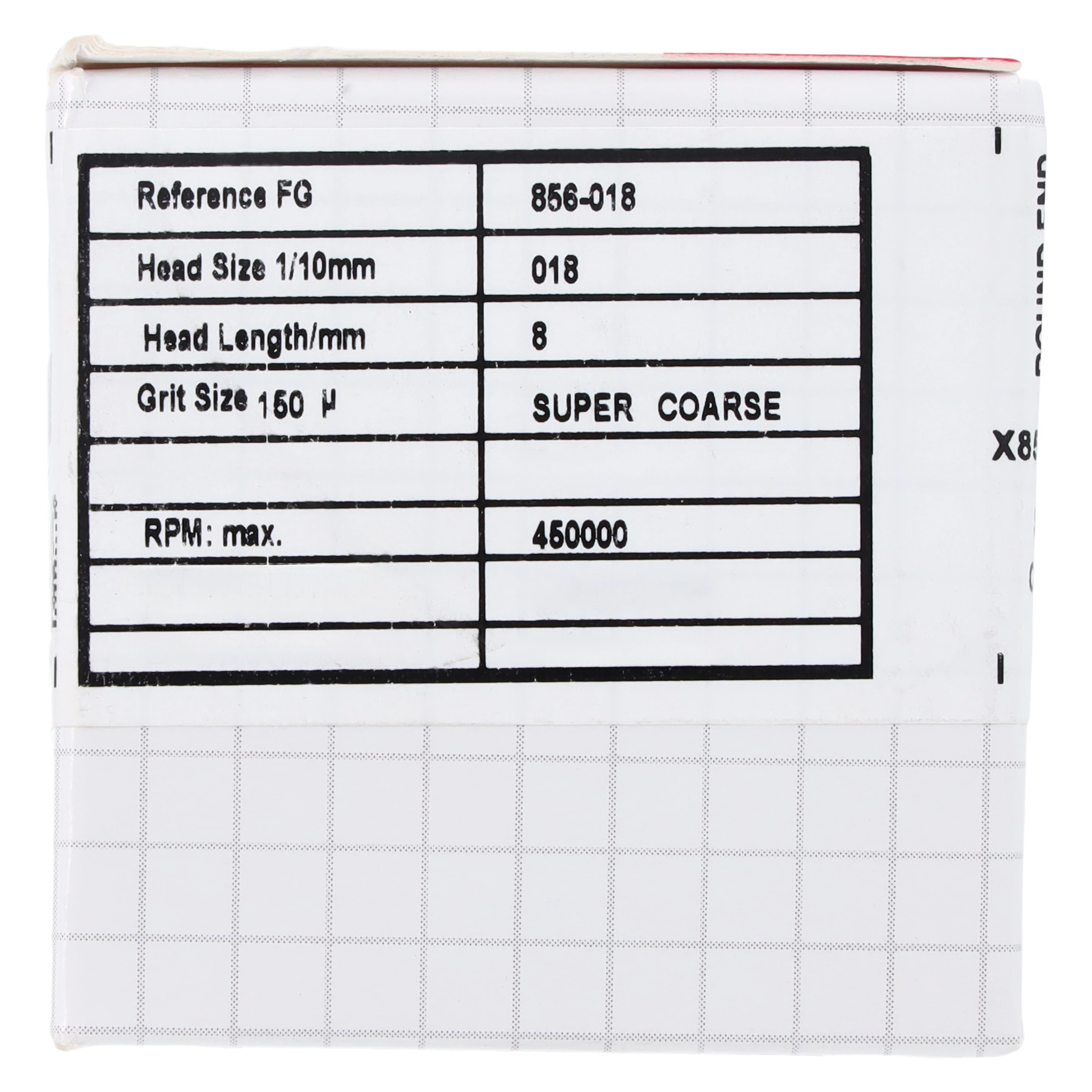 Alpen x1 Single-Use Diamond Bur, FG, #856-018SC, Round End Taper, Super Coarse, Black, 1.8 mm, 25/Pk, X856SC018 thumbnail 6
