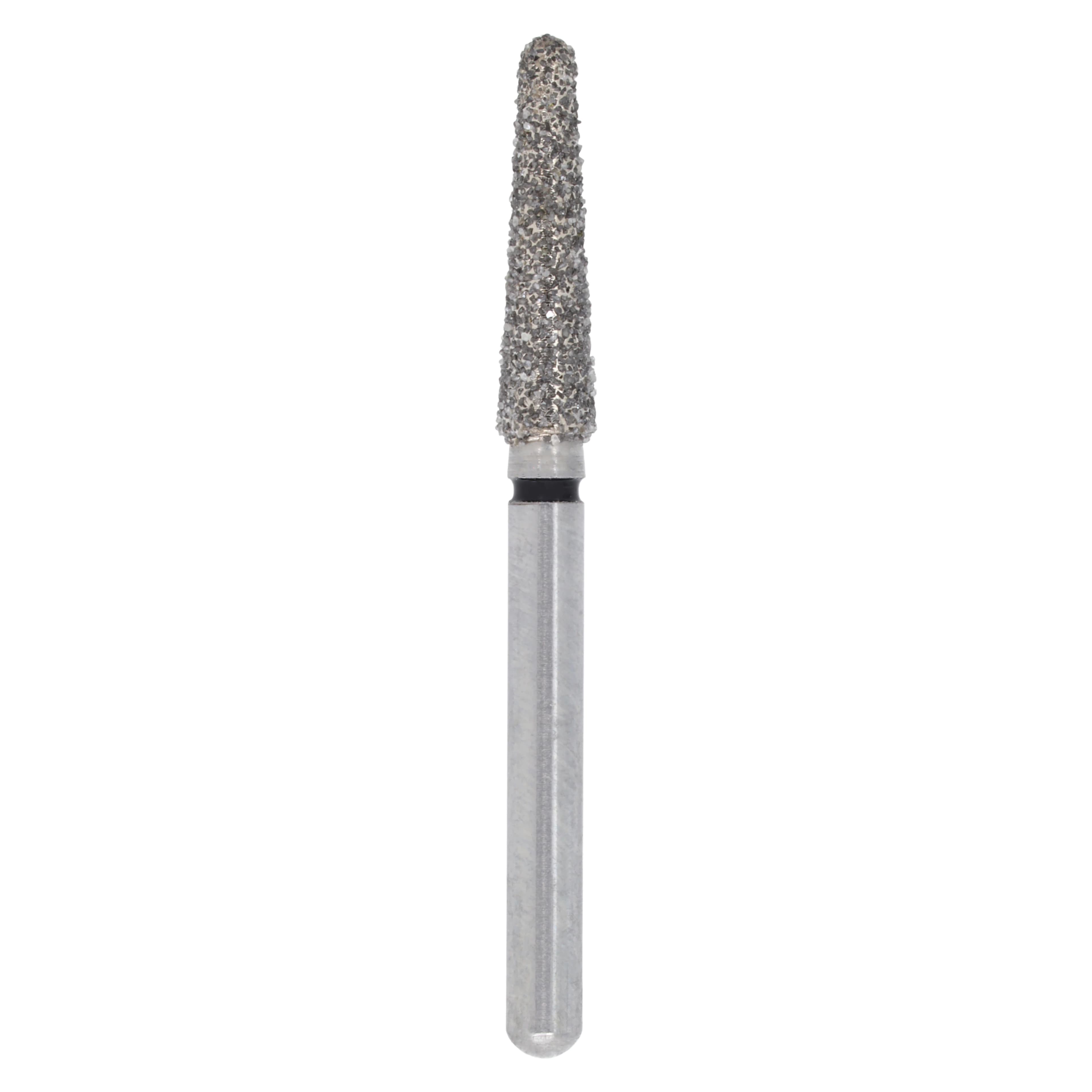 Alpen x1 Single-Use Diamond Bur, FG, #856-021SC, Round End Taper, Super Coarse, Black, 2.1 mm, 25/Pk, X856SC021 - Alpen X1, Diamond Single Use Burs, FG, # 856-021SC, Round End Taper, Super Coarse, Black, 25/Pk, X856SC021 - Image 1
