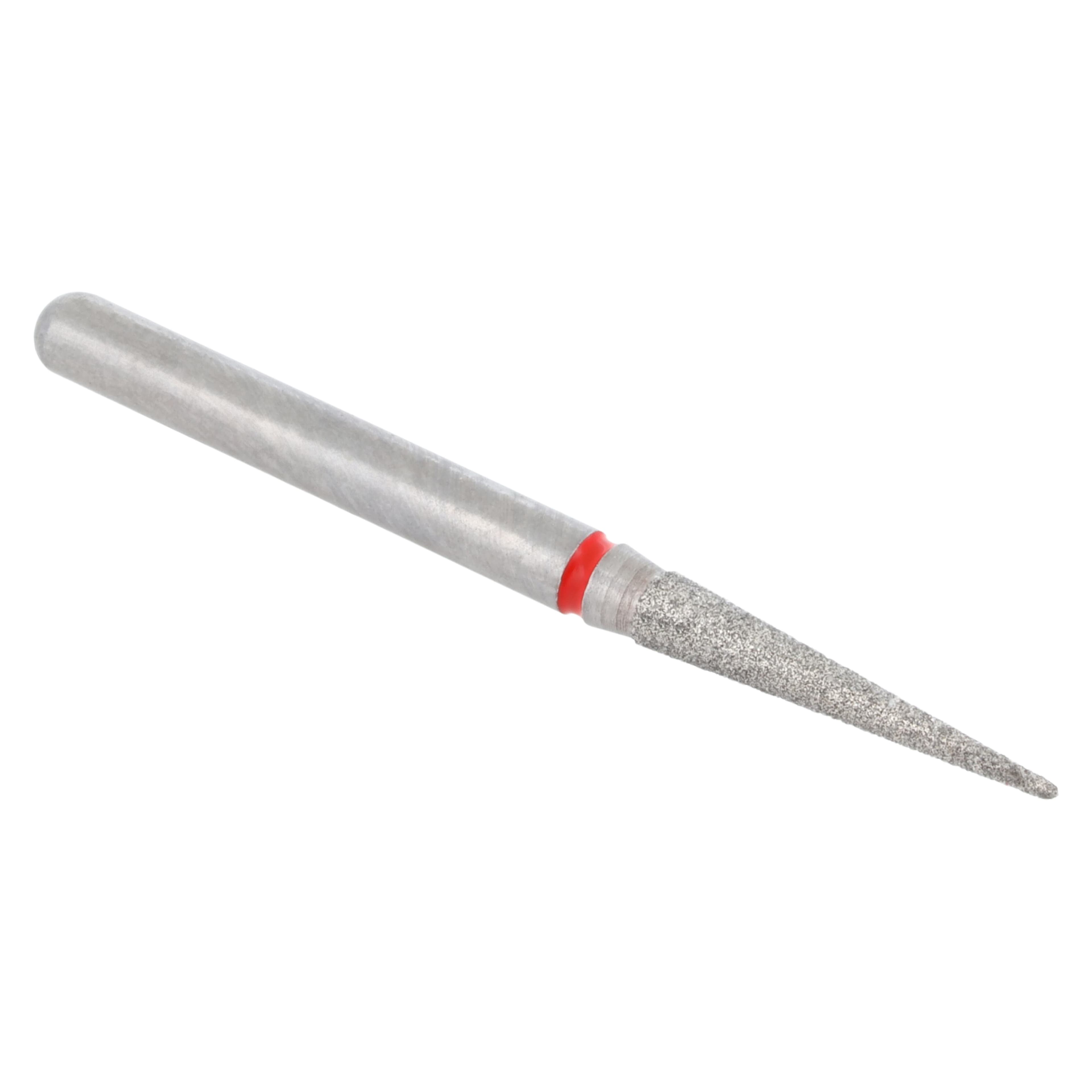 Alpen X1 Single-Use Diamond Bur, FG, #858-014F, Cone Pointed End, Fine Grit, Red Ring, 1.4 mm Diameter, 8.0 mm Length, 25/Pk, X858F014 thumbnail 3