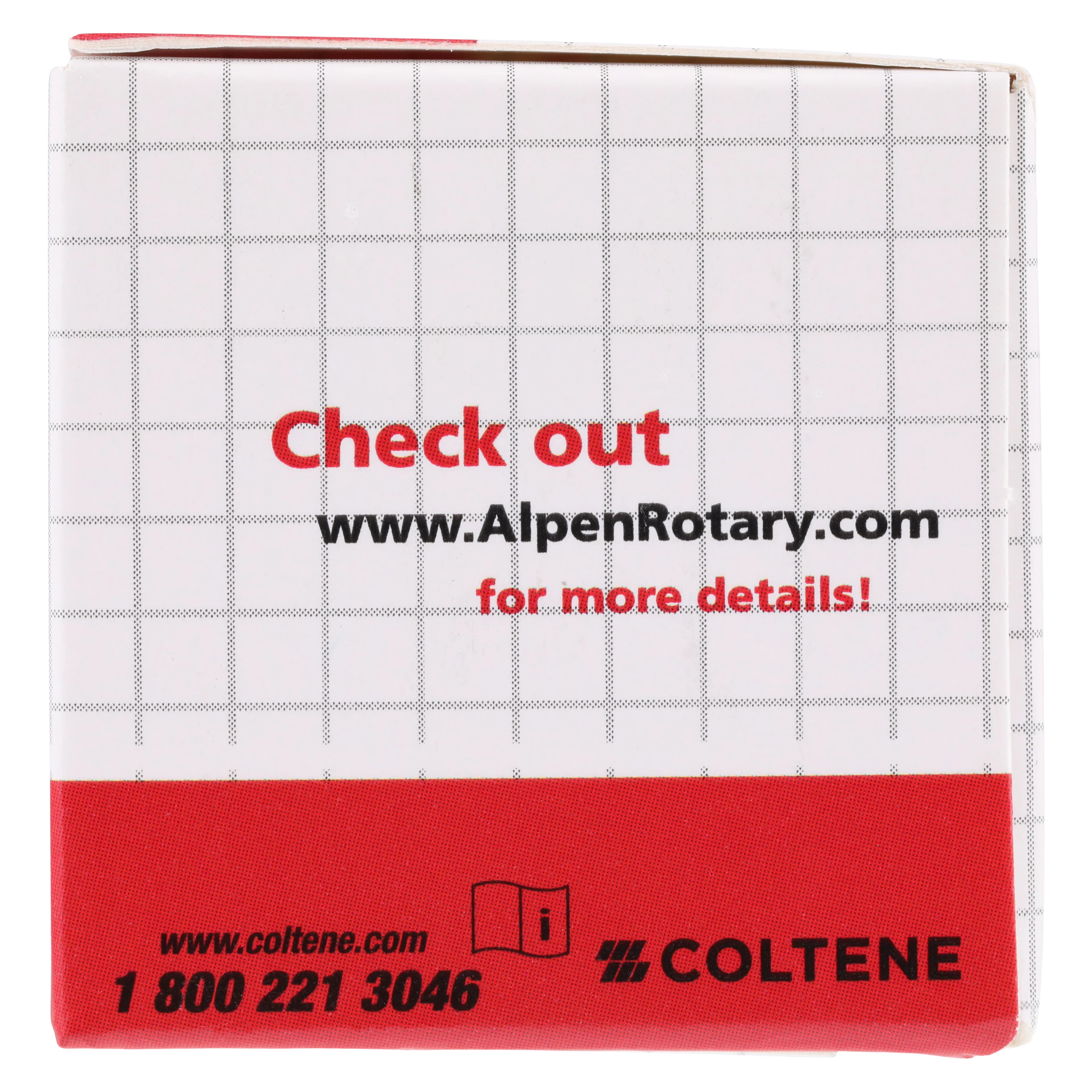 Alpen x1 Single-Use Diamond Bur, FG, #859-012F, Pointed Cone, Fine Grit, Red, 1.2 mm, 25/Pk, X859F012 thumbnail 5