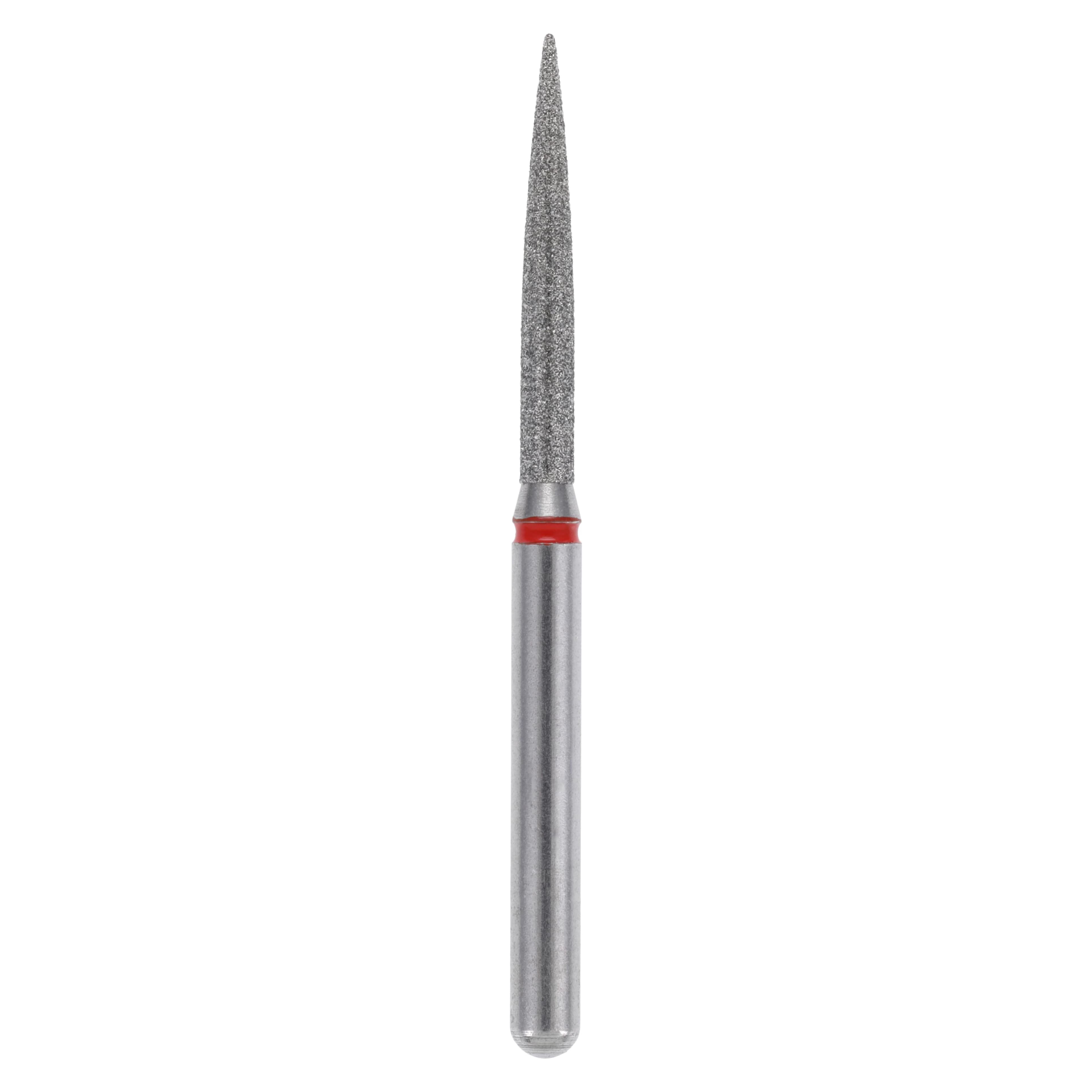 Alpen x1 Single-Use Diamond Bur, FG, Fine Grit, Flame Shape, #863-012, 1.2 mm Diameter, 10.0 mm Length, 25/Pk, X863F012 - Alpen X1 Sterile Singe-Use Diamonds FG 863-012 Fine 25/Pk - Image 1