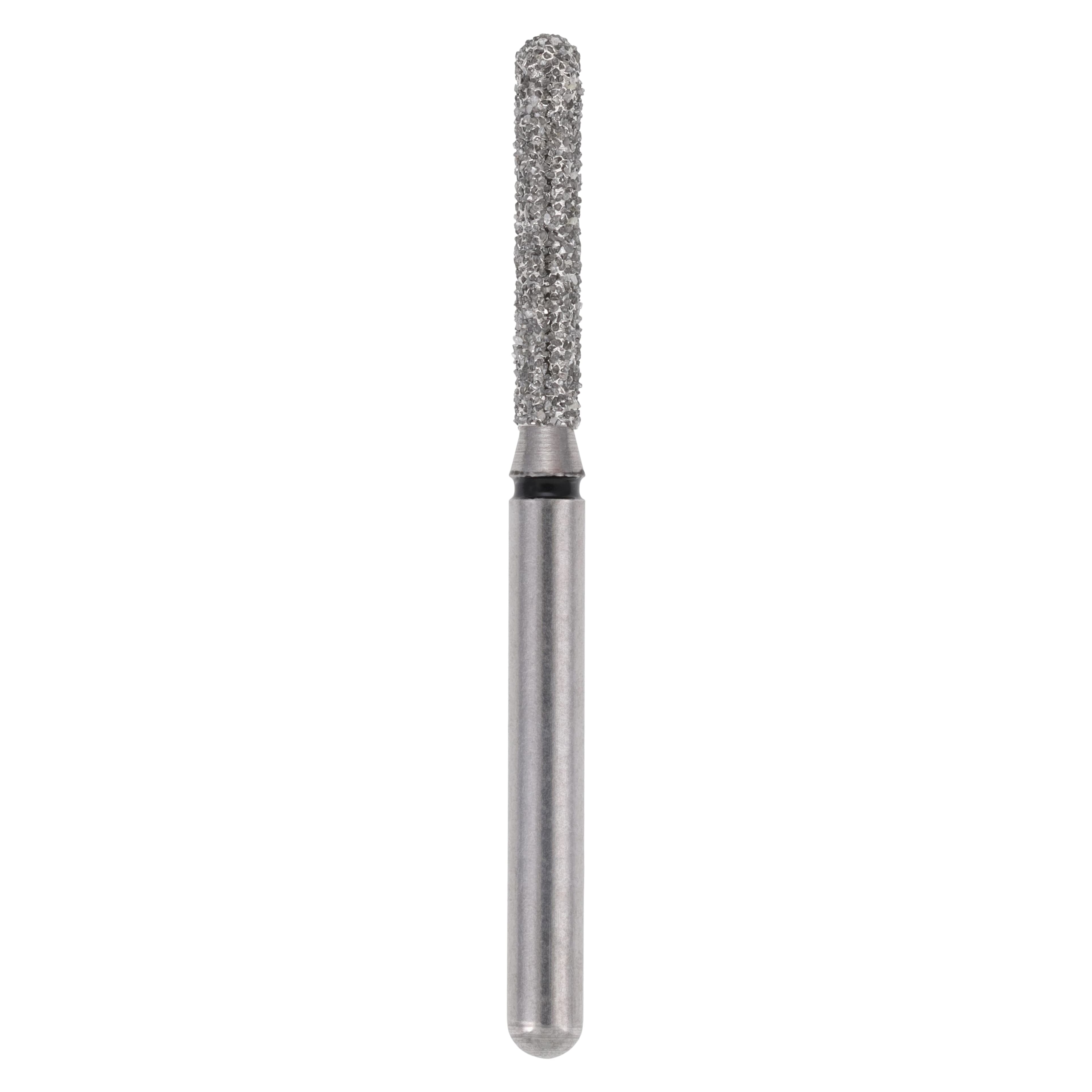 Alpen X1 Single-Use Diamond Bur, FG, #881-014SC, Cylinder Round End, Super Coarse, Black, 1.4 mm Diameter, 8.0 mm Length, 25/Pk, X881SC014 - Alpen X1, Diamond Single Use Burs, FG, # 881-014SC, Cylinder Round End, Super Coarse, Black, 25/Pk, X881SC014 - Image 1