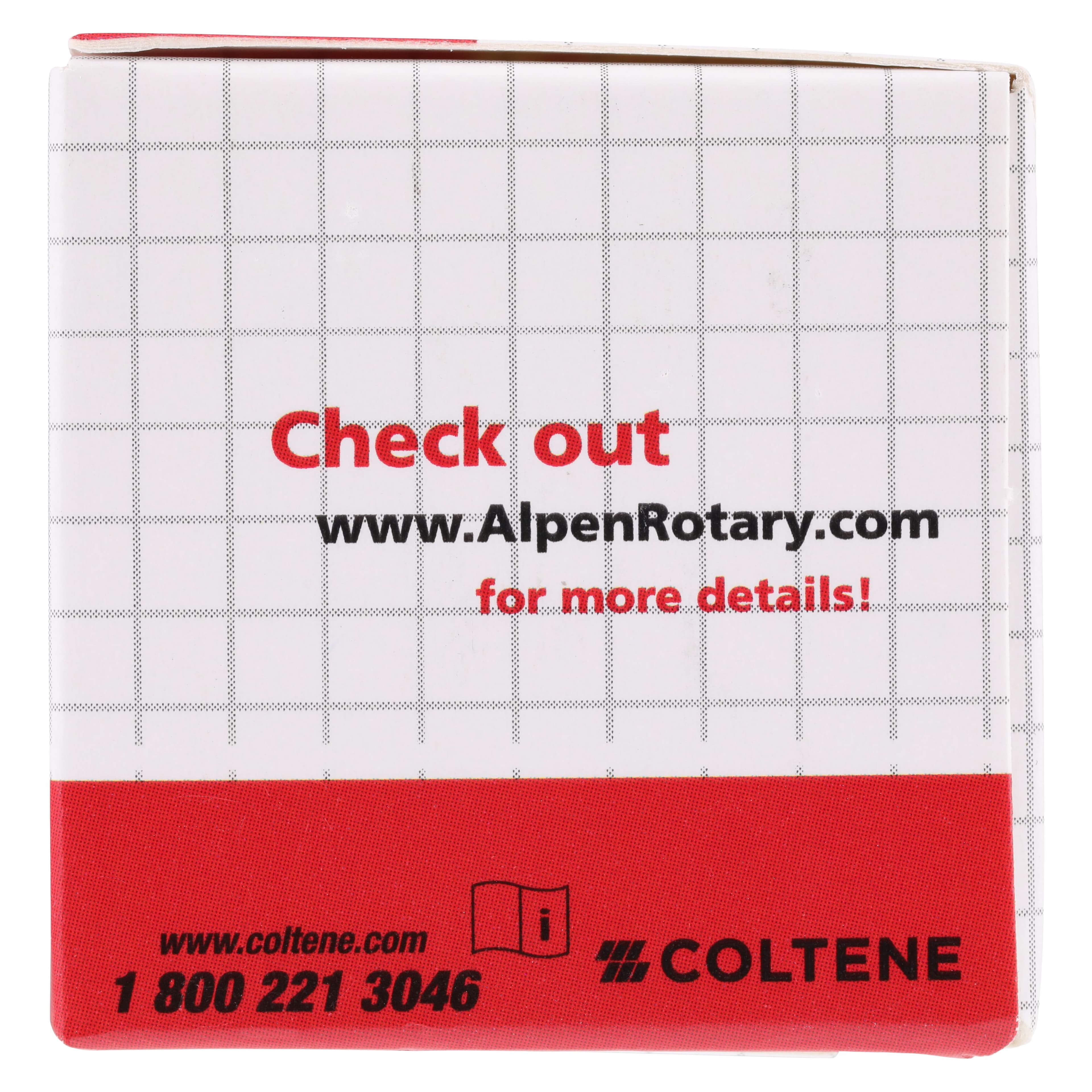 Alpen X1 Single-Use Diamond Bur, FG, #881-014SC, Cylinder Round End, Super Coarse, Black, 1.4 mm Diameter, 8.0 mm Length, 25/Pk, X881SC014 thumbnail 5