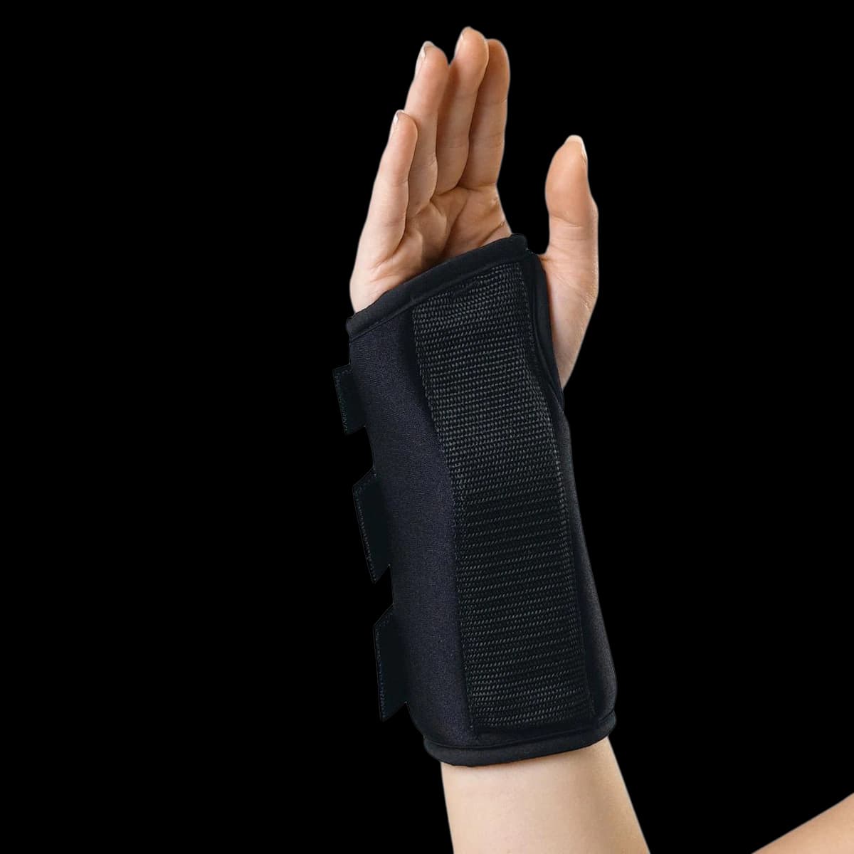 Medline Adult Elastic Wrist Splint, Right, Small, 8" - Splint Wrist Right - Image 1