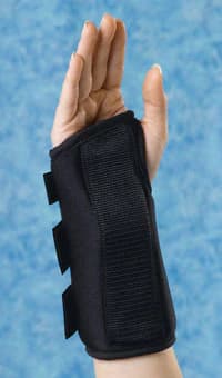 Medline Adult Elastic Wrist Splint, Right, X-Small, 8" - Splint Wrist Right - Image 1
