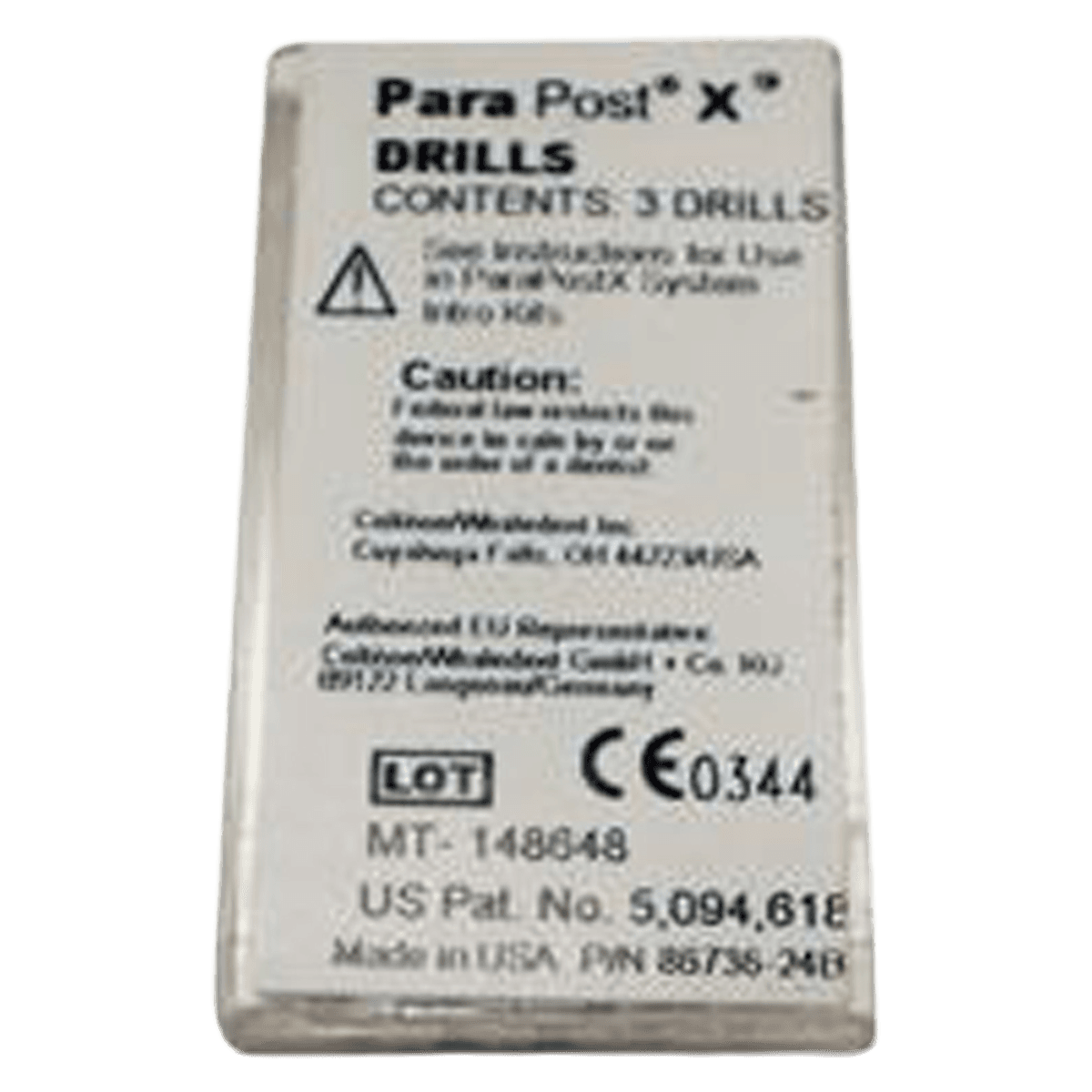 ParaPost X-System Drills, Two-Fluted, Size #4, Yellow, 0.040" (1.0 mm), 3/Pk, P424 thumbnail 2