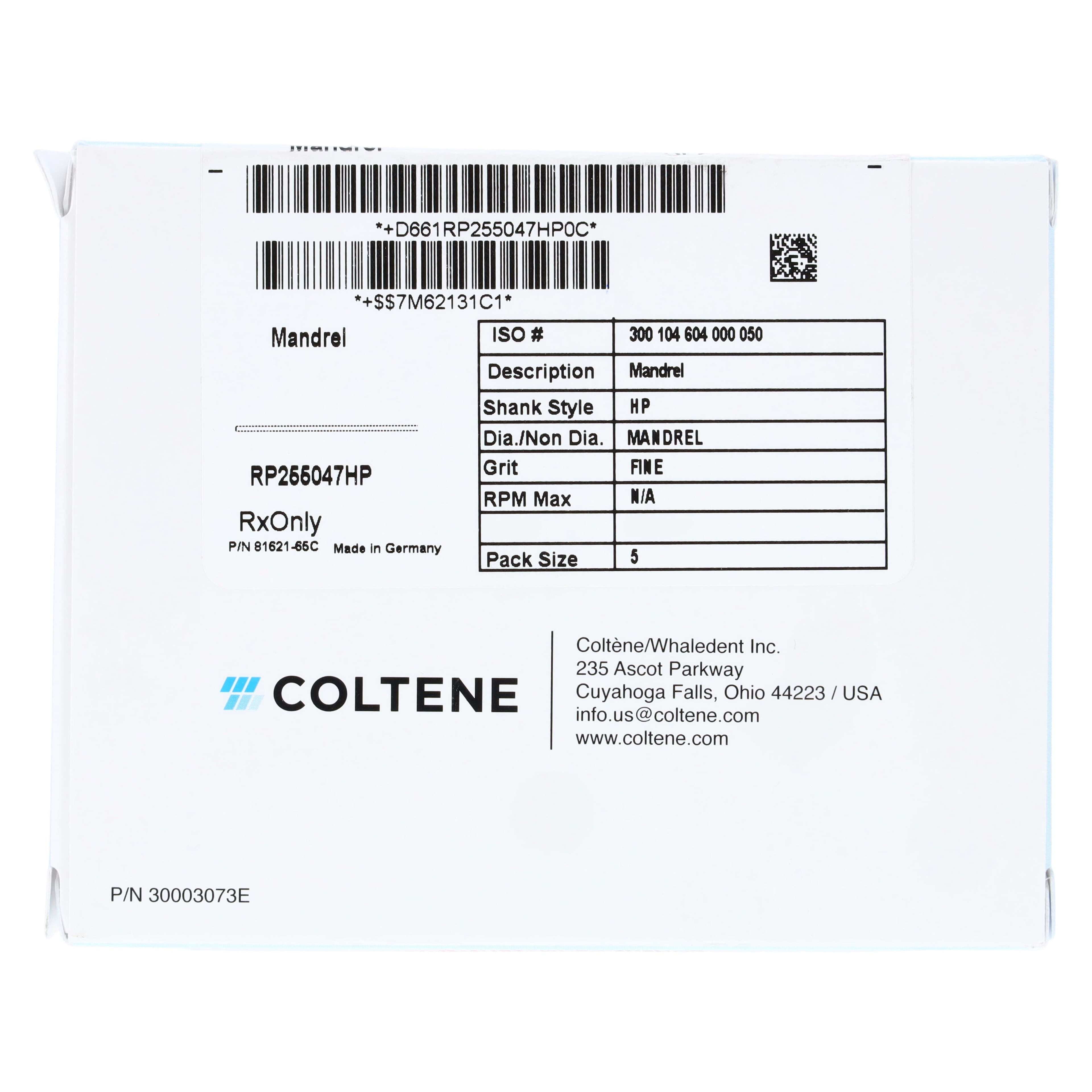 Coltene Alpen Polisher Mandrel, HP Handpiece, 5/Pkg, RP255047HP thumbnail 4