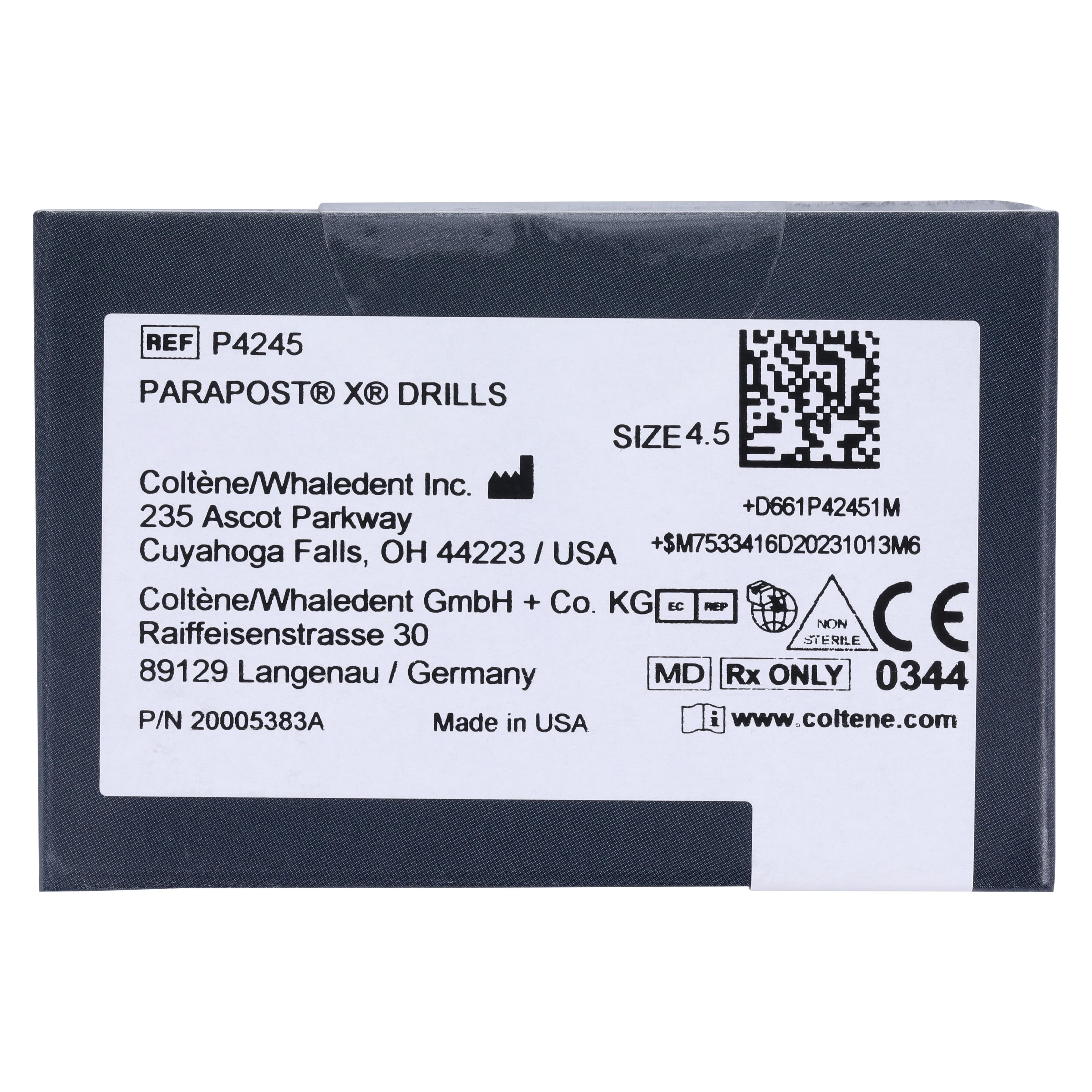 ParaPost X-System Drills, Size 4.5, Blue, 0.045" (1.14 mm), 3/Pk, P4245 thumbnail 2