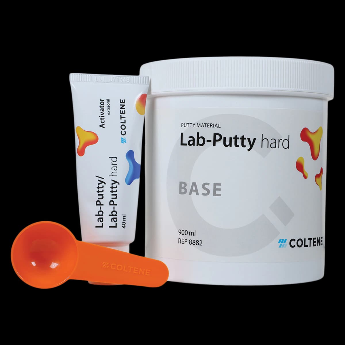 Coltene Lab Putty Hard Polysiloxane Laboratory Modelling Material, Standard Pack (900 mL Base + 40 mL Activator), C8882 - Lab Putty - Standard Pack - Hard - Image 1