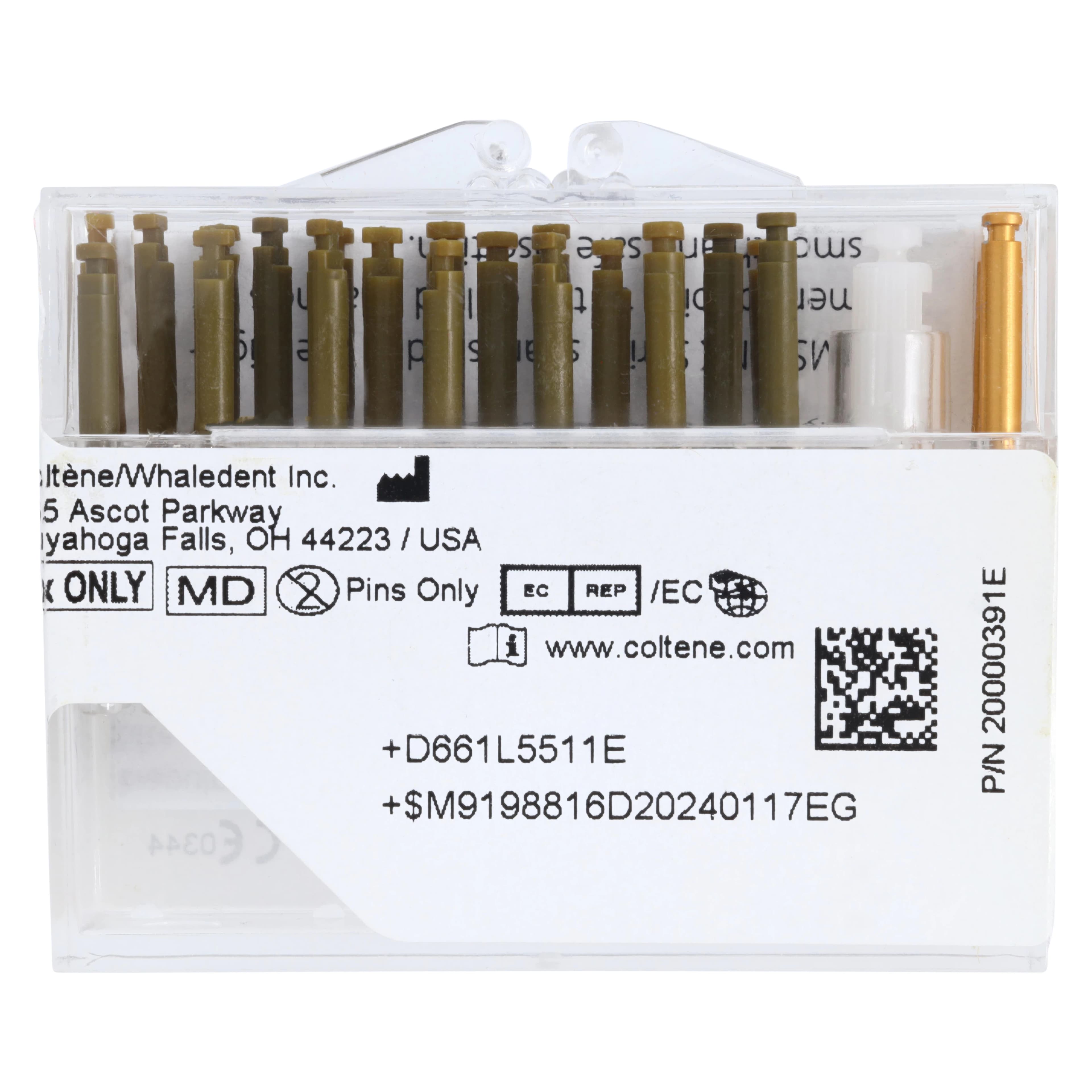 TMS Link Series Regular Double Shear Kit, Gold-Plated Stainless Steel, 0.027" (0.675 mm), 20 Pins with 2 Kodex Drills and 1 Hand Driver, L-551 thumbnail 2