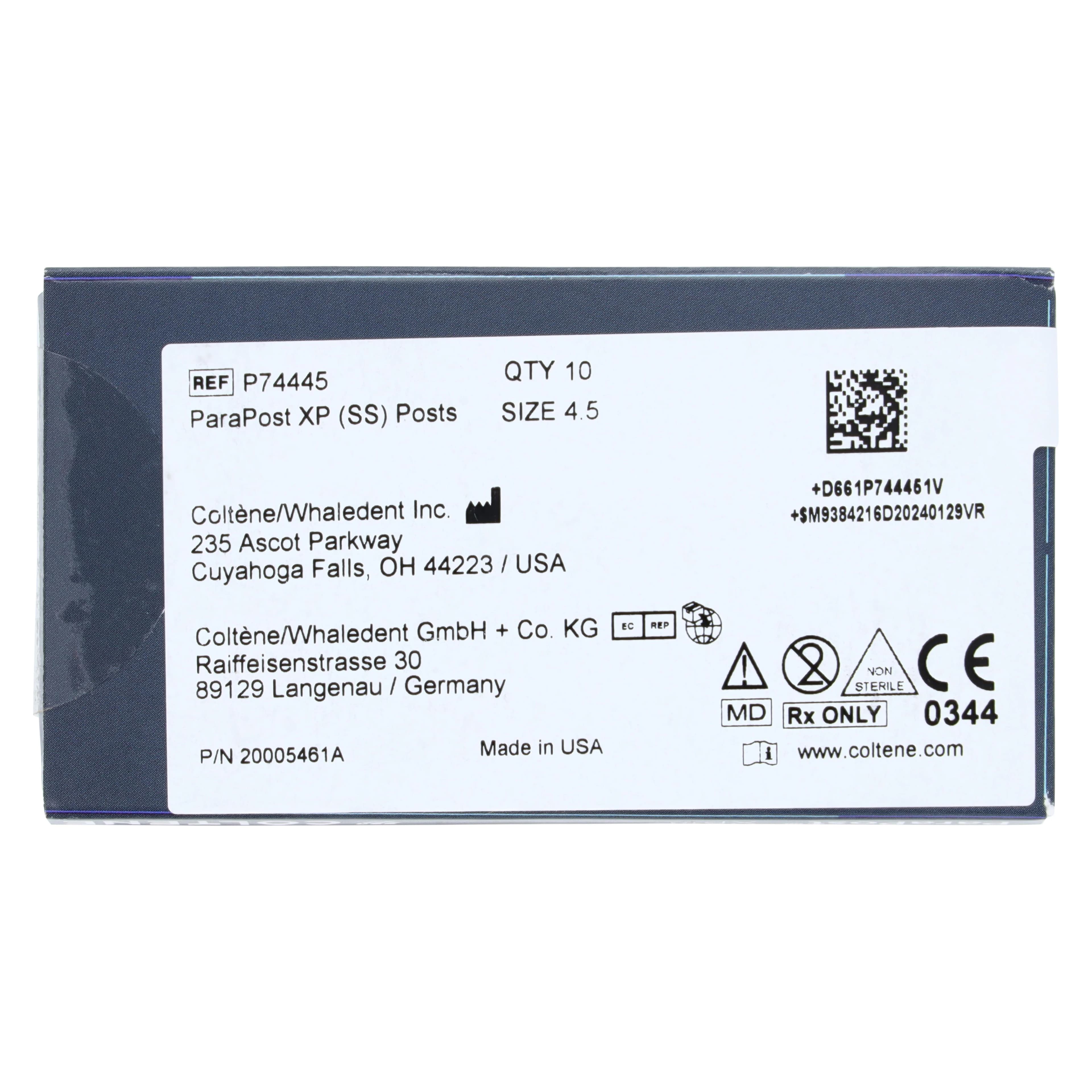 ParaPost XP Stainless Steel Post Refill, Size 4.5 (0.045"/1.14mm), Blue, 10/Pkg, P74445 thumbnail 2