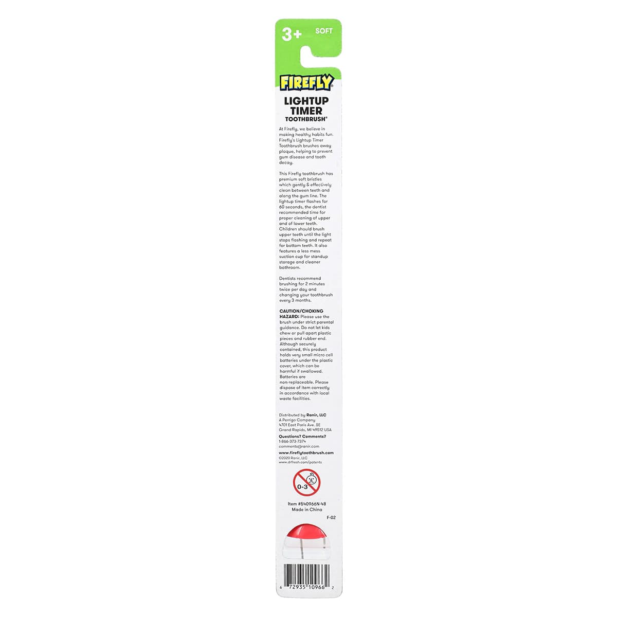 FireFly Kids Toothbrush, Child, Soft, 24 Tuft, Assorted Colors, 12/Bx thumbnail 6